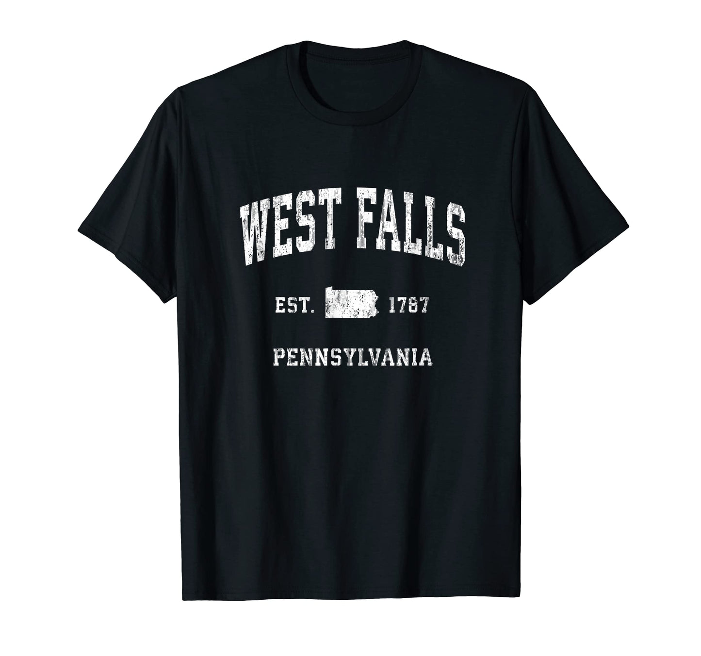 West Falls Pennsylvania Pa Athletic T-Shirt - Minimalist Print Unisex - T-Shirt, Sweatshirt, Hoodie