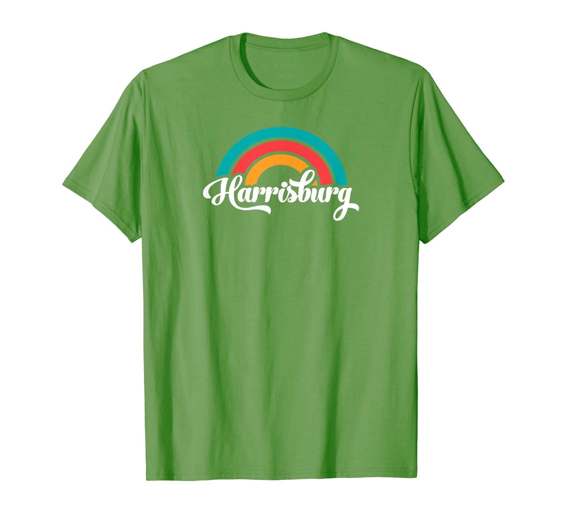 Harrisburg Pa Script Rainbow T-Shirt - Custom Art Print Unisex - T-Shirt, Sweatshirt, Hoodie