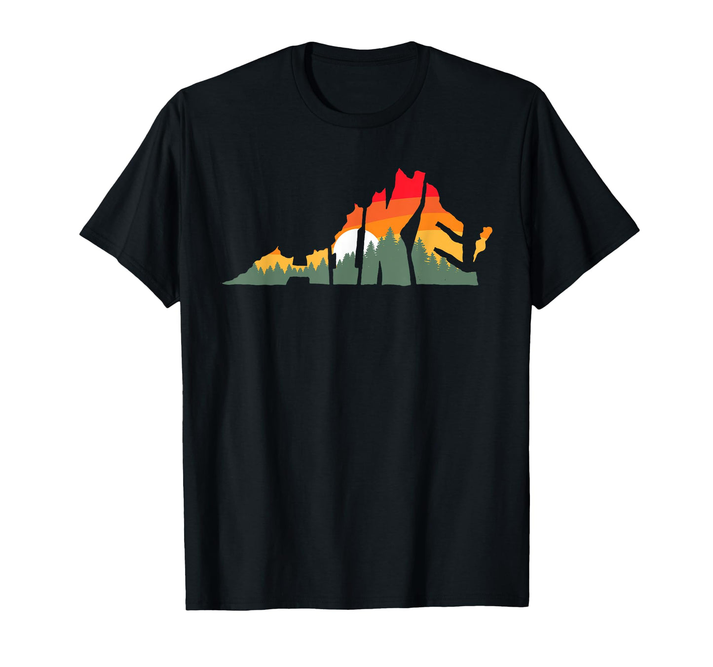 Hike Virginia Outdoor Hiking Typography T-Shirt - Aesthetic Graphic Unisex - T-Shirt, Sweatshirt, Hoodie
