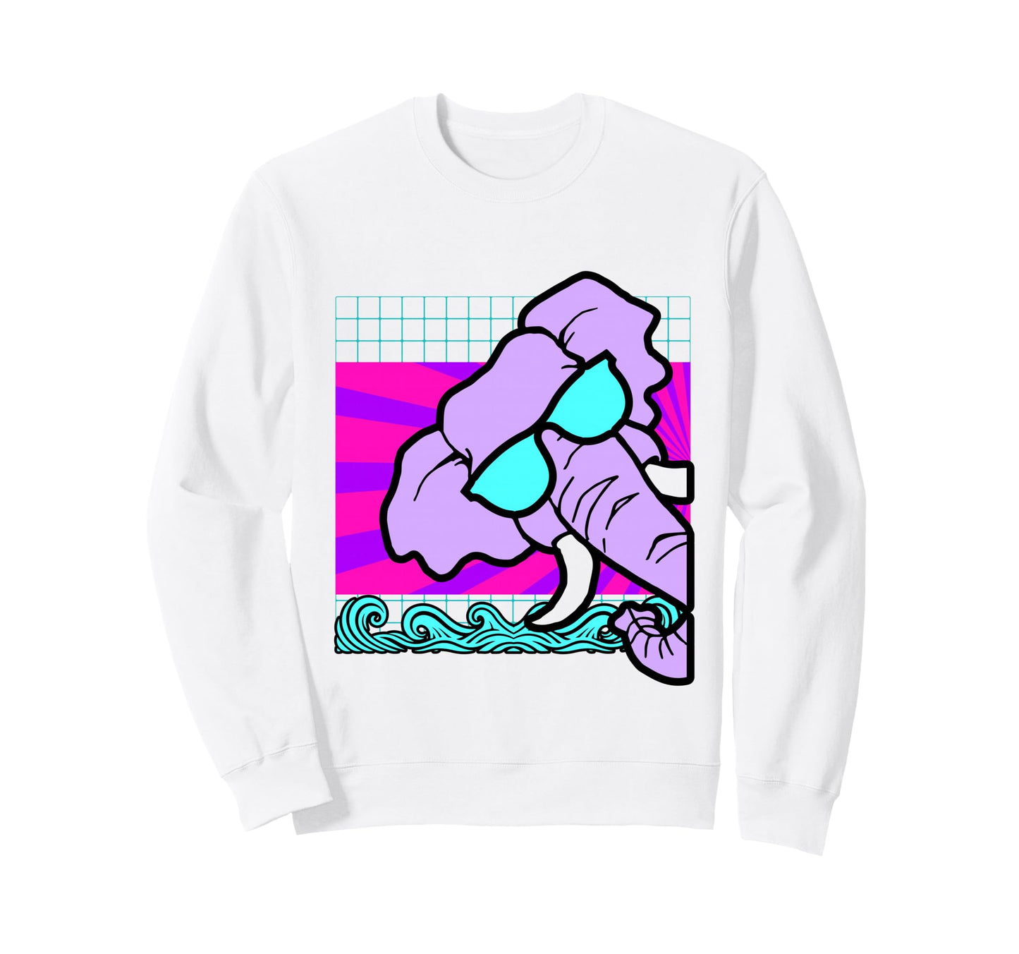 Aesthetic Vaporwave Outfits Sweatshirt - Streetwear Style Men Women - T-Shirt, Sweatshirt, Hoodie