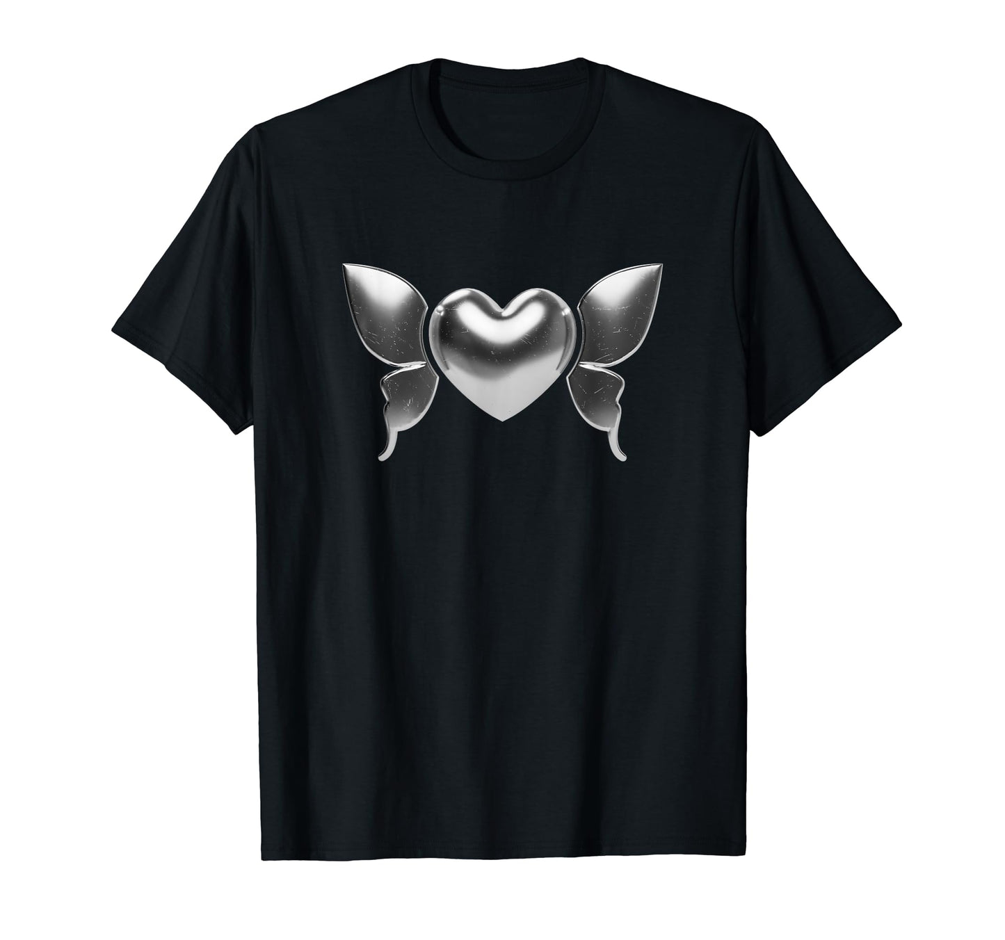 Winged Heart Love Edgy Aesthetic 90S T-Shirt - Custom Art Print for Adults - T-Shirt, Sweatshirt, Hoodie