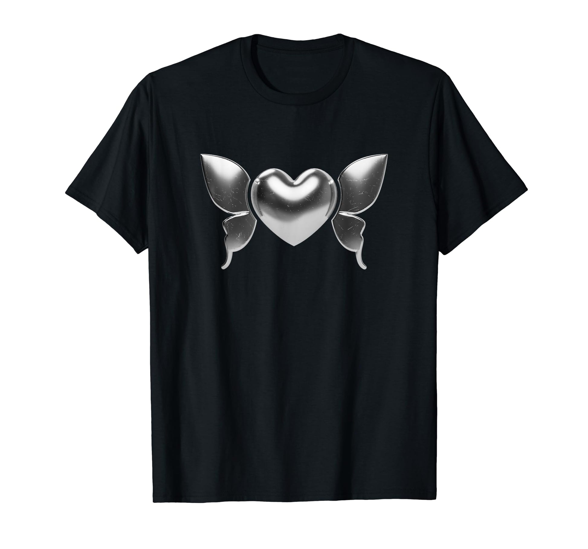 Winged Heart Love Edgy Aesthetic 90S T-Shirt - Custom Art Print for Adults - T-Shirt, Sweatshirt, Hoodie