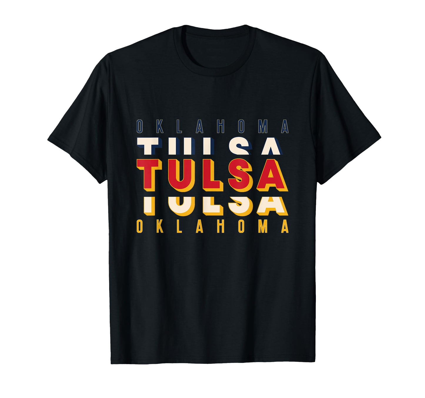 Tulsa Oklahoma Urban Typography T-Shirt - Unique Graphic for Adults - T-Shirt, Sweatshirt, Hoodie
