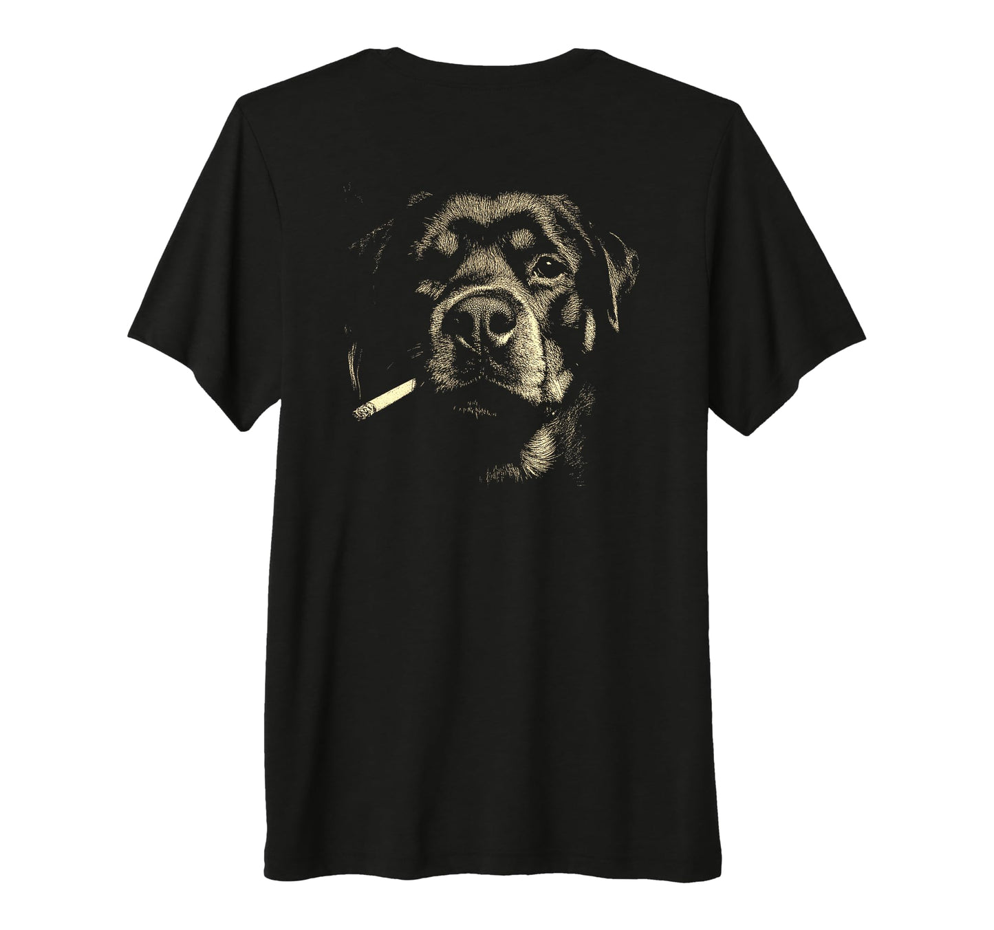 Rottweiler Smoking Cigarette Grunge Meme T-Shirt - Unique Graphic Unisex - T-Shirt, Sweatshirt, Hoodie