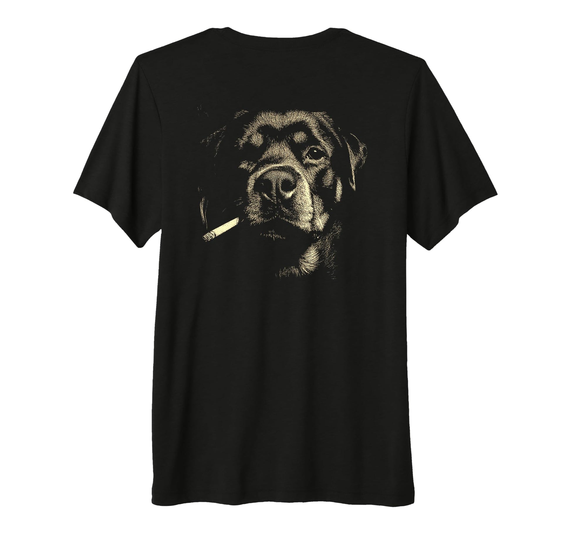 Rottweiler Smoking Cigarette Grunge Meme T-Shirt - Unique Graphic Unisex - T-Shirt, Sweatshirt, Hoodie