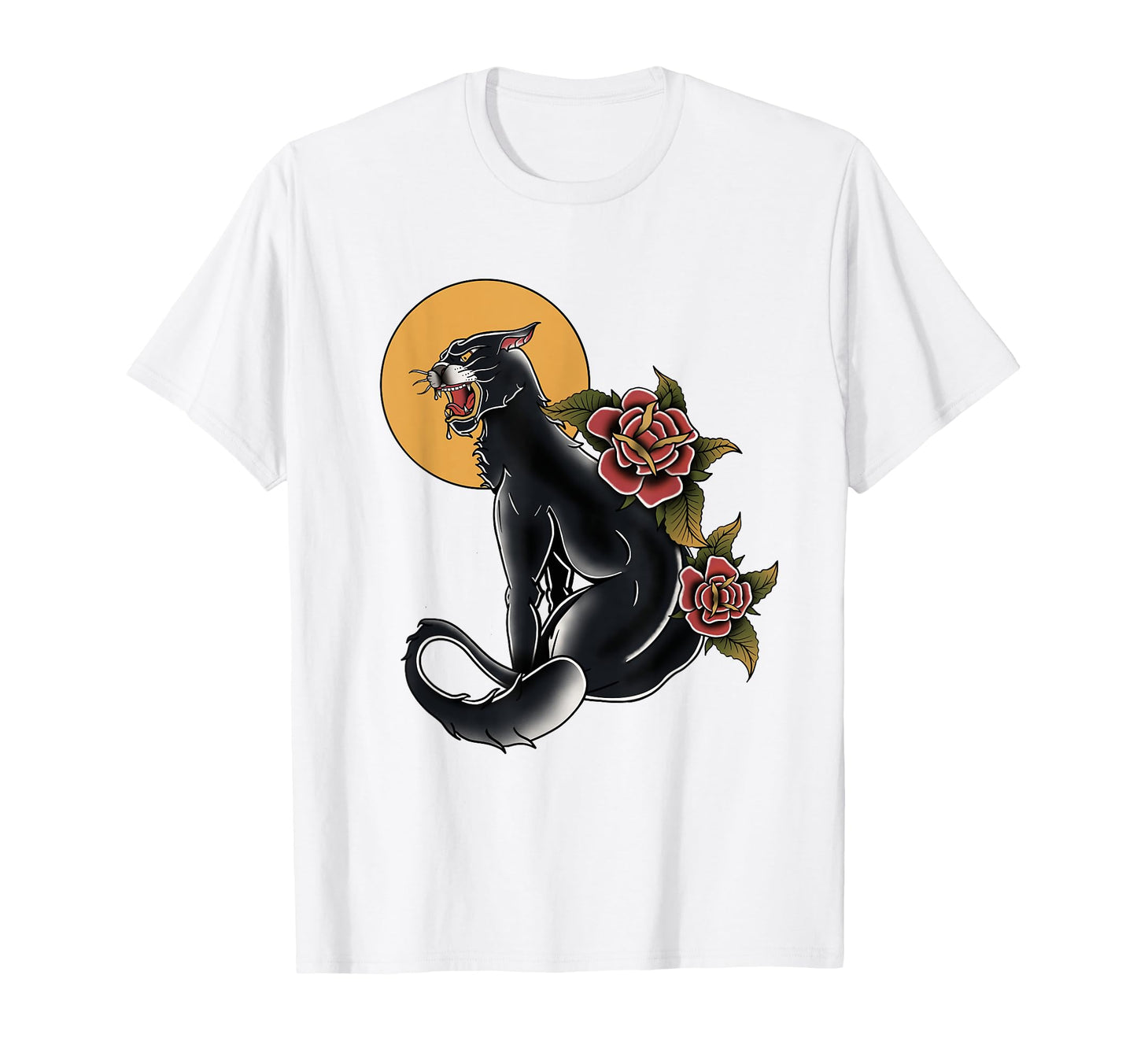 American Traditional Panther Tattoo T-Shirt - Casual Everyday Wear Unisex - T-Shirt, Sweatshirt, Hoodie