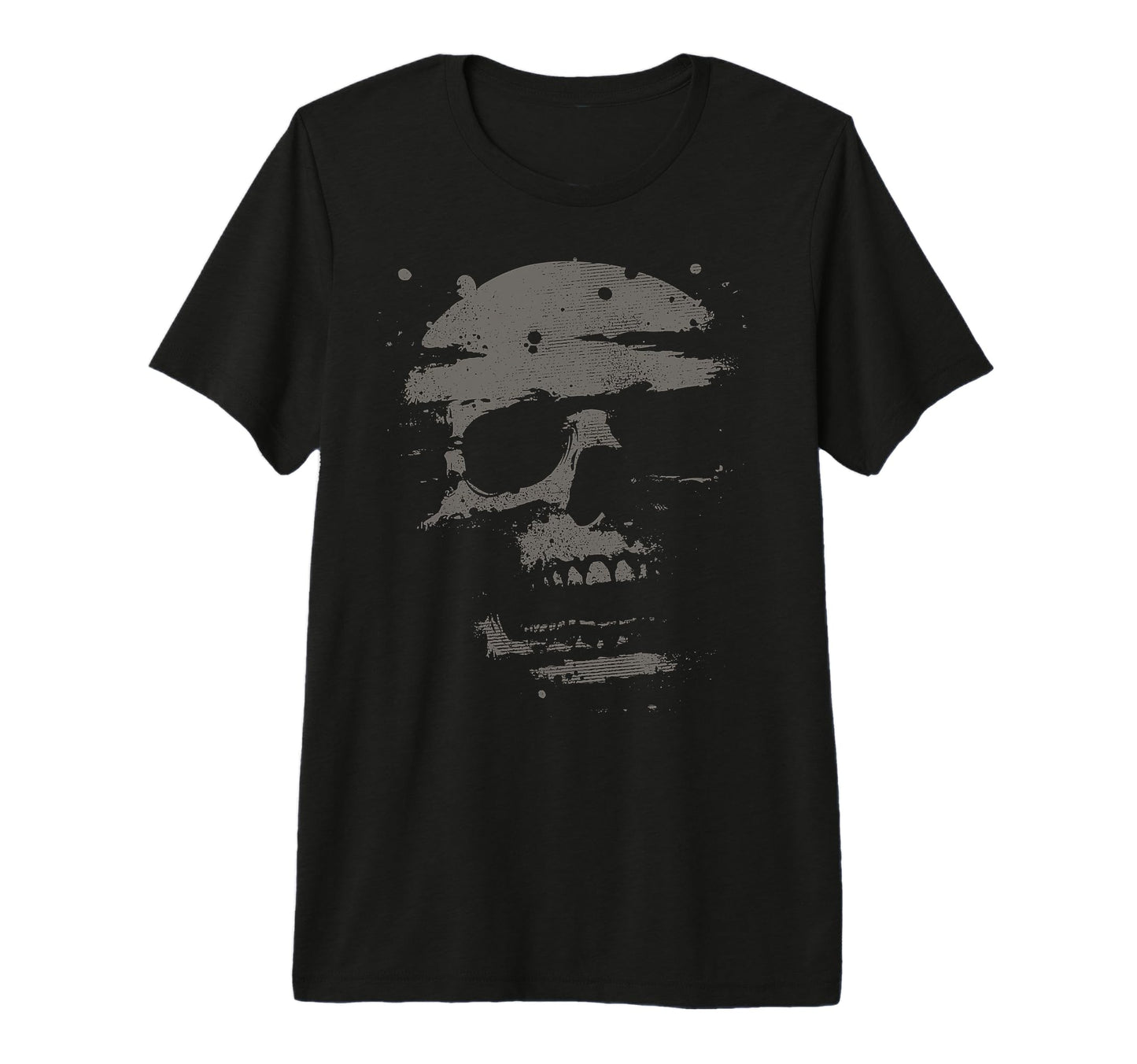 Skull Only Grunge Womens Mens Tri Blend T-Shirt - Trendy Graphic Men Women - T-Shirt, Sweatshirt, Hoodie