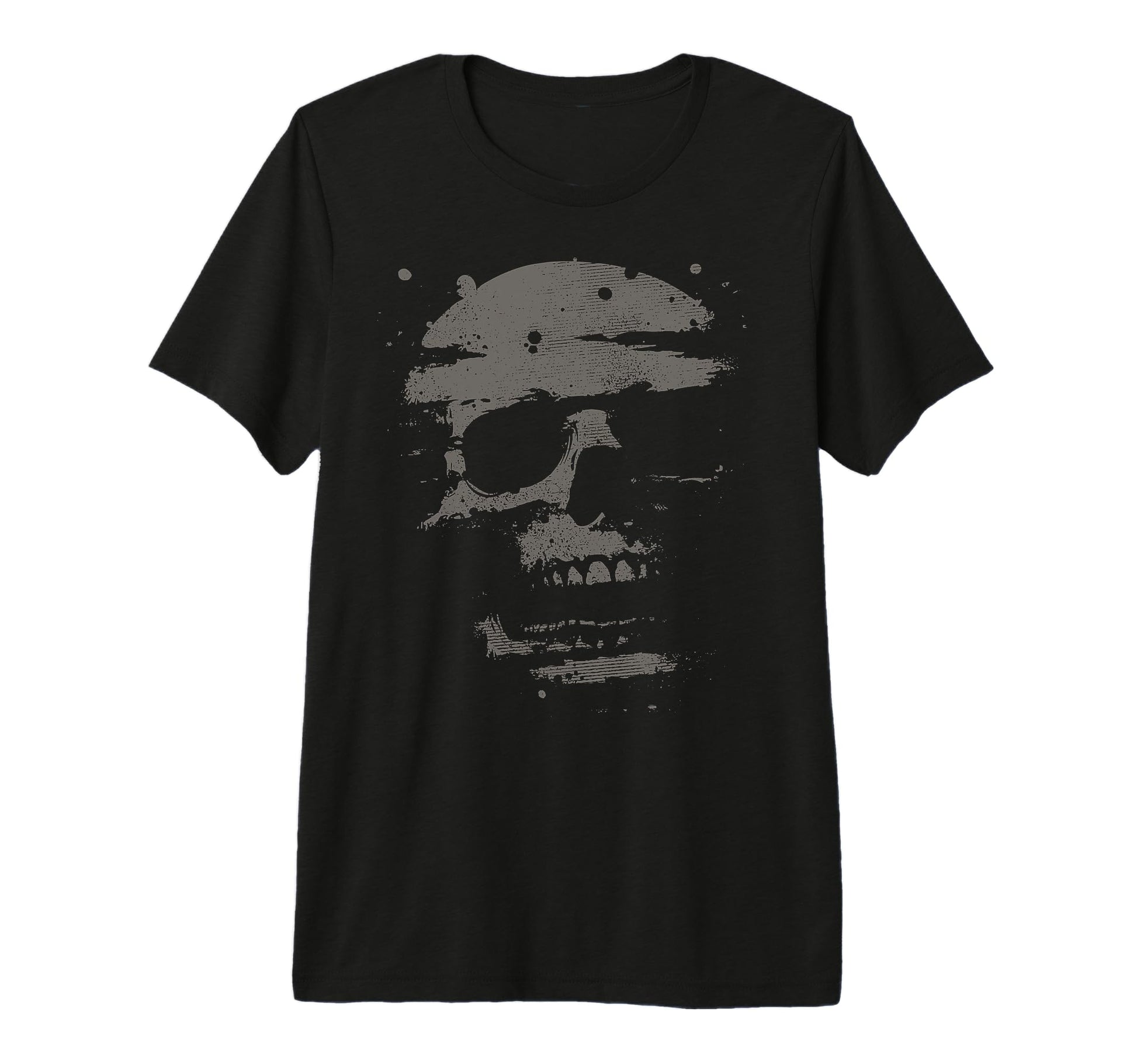Skull Only Grunge Womens Mens Tri Blend T-Shirt - Trendy Graphic Men Women - T-Shirt, Sweatshirt, Hoodie