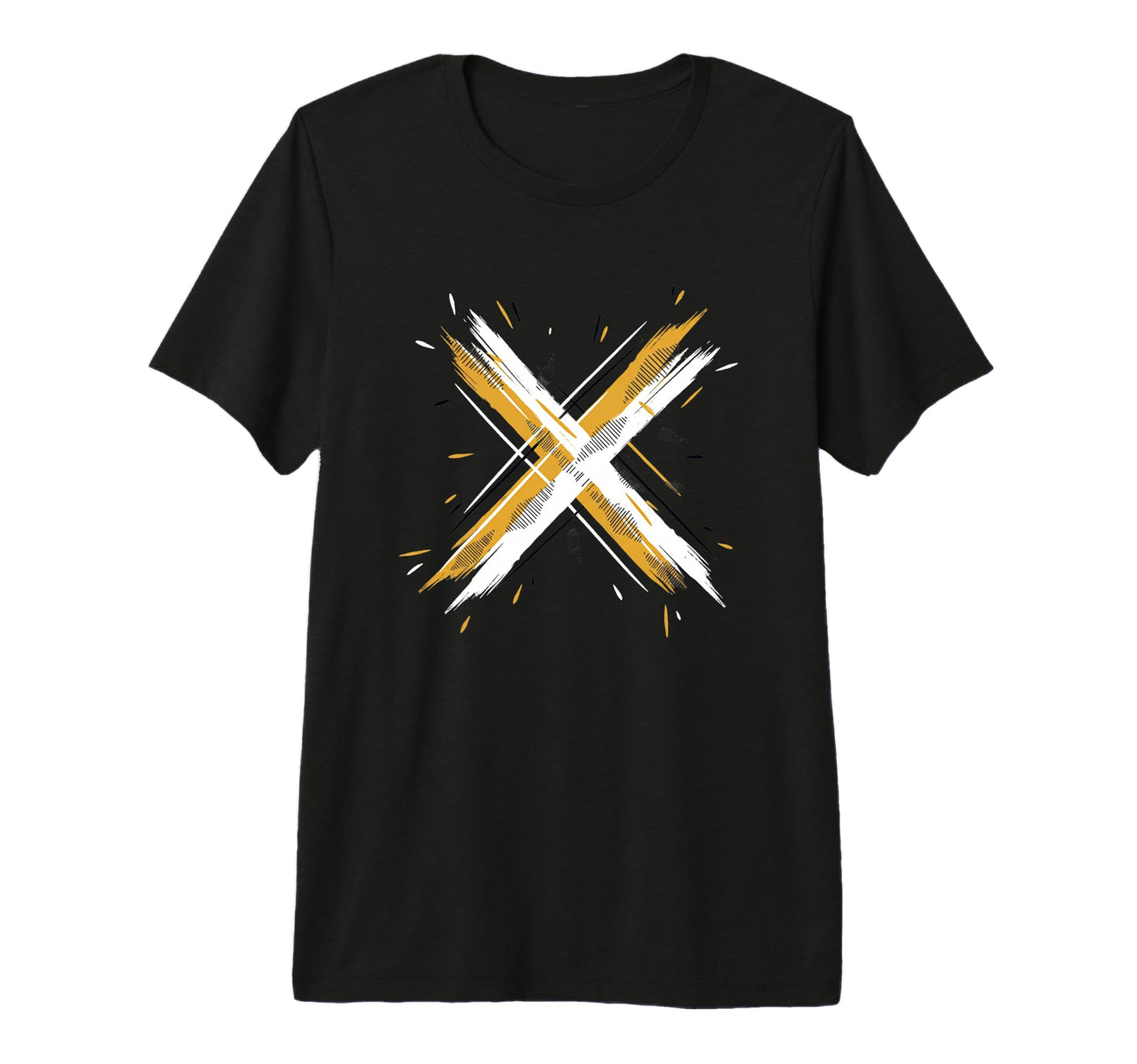Paintbrush Cross 90S Nostalgia Funny T-Shirt - Fun Novelty Design Unisex - T-Shirt, Sweatshirt, Hoodie