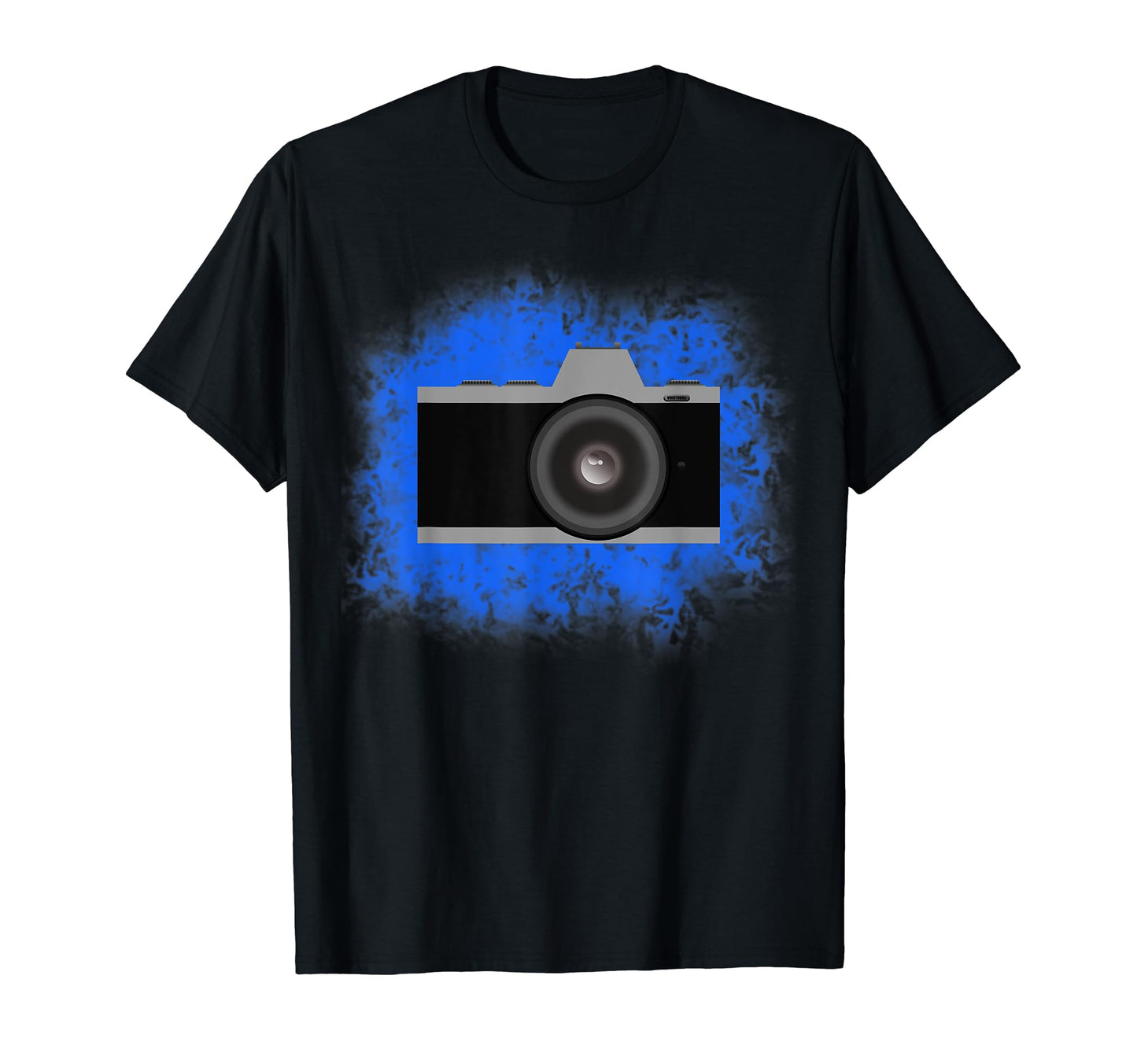 Blue Splash Slr Camera T-Shirt - Unique Graphic for Adults - T-Shirt, Sweatshirt, Hoodie