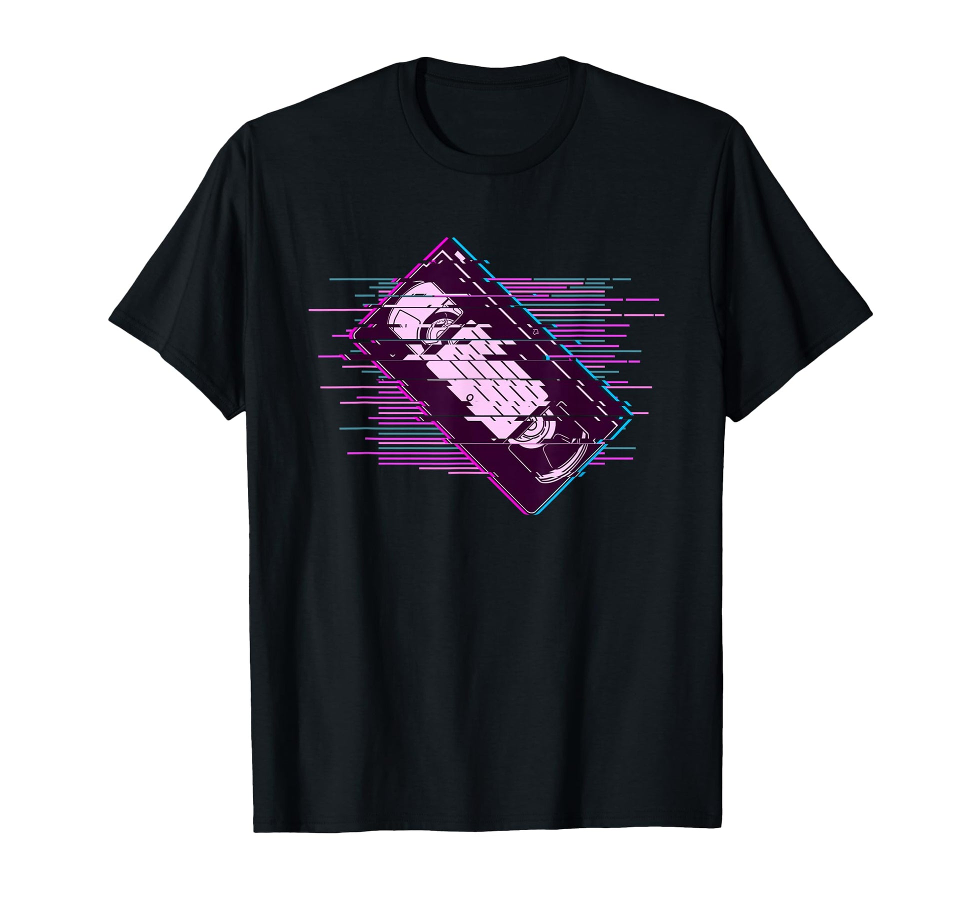 Pixelated Video Cassette Vaporwave T-Shirt - Minimalist Print Men Women - T-Shirt, Sweatshirt, Hoodie