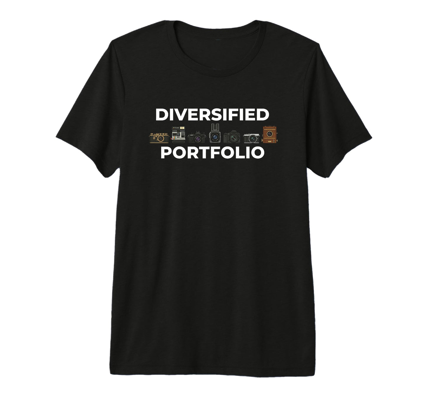 Diversified Portfolio Camera T-Shirt - Custom Art Print Unisex - T-Shirt, Sweatshirt, Hoodie