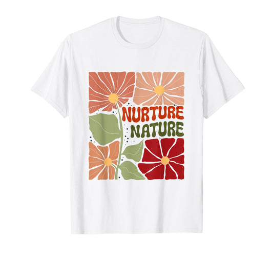 Boho Minimalistic Nature Lover Floral T-Shirt - Streetwear Style Unisex - T-Shirt, Sweatshirt, Hoodie