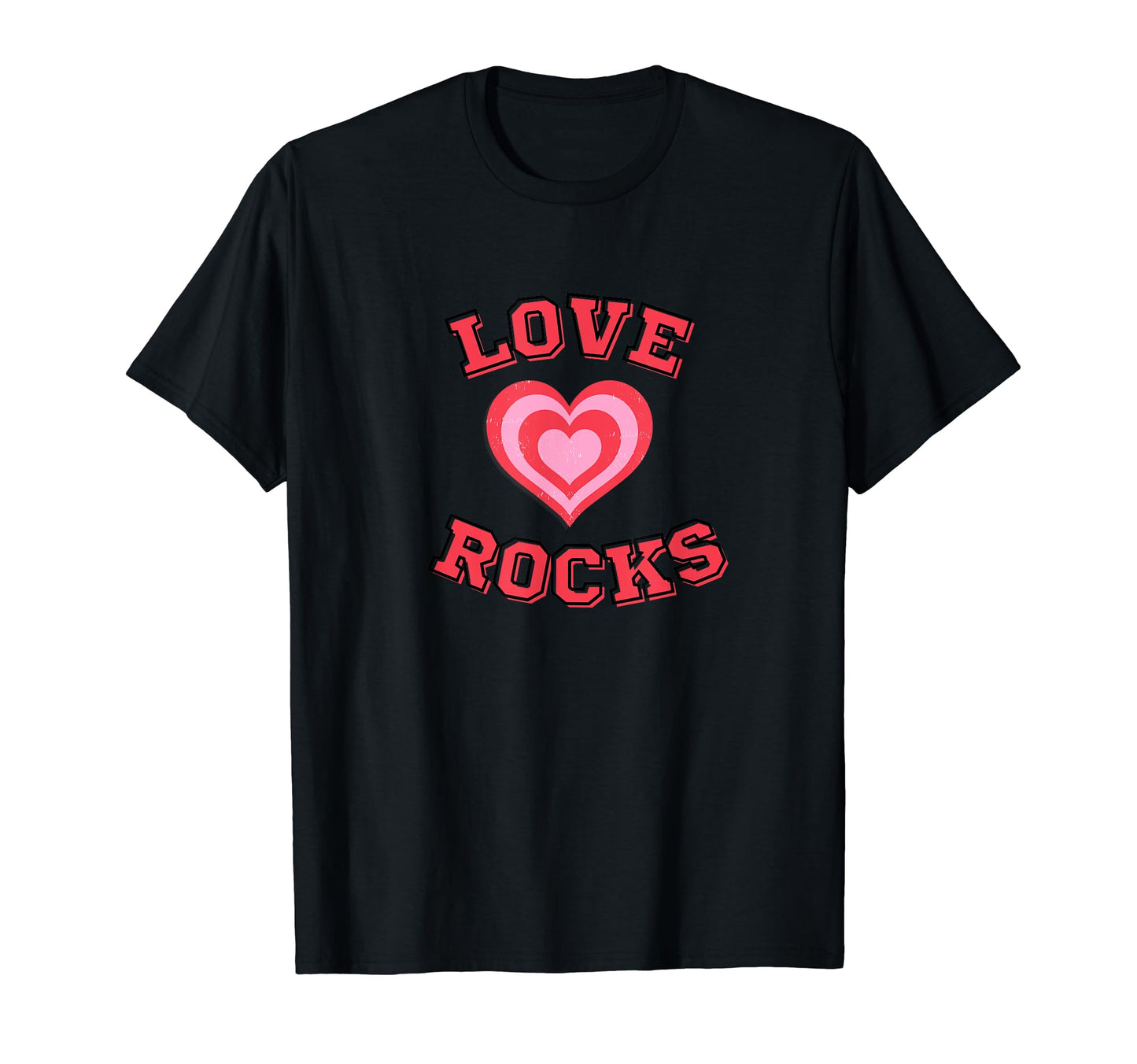 Love Rocks Heart Vibes Valentines Day T-Shirt - Aesthetic Graphic Unisex - T-Shirt, Sweatshirt, Hoodie