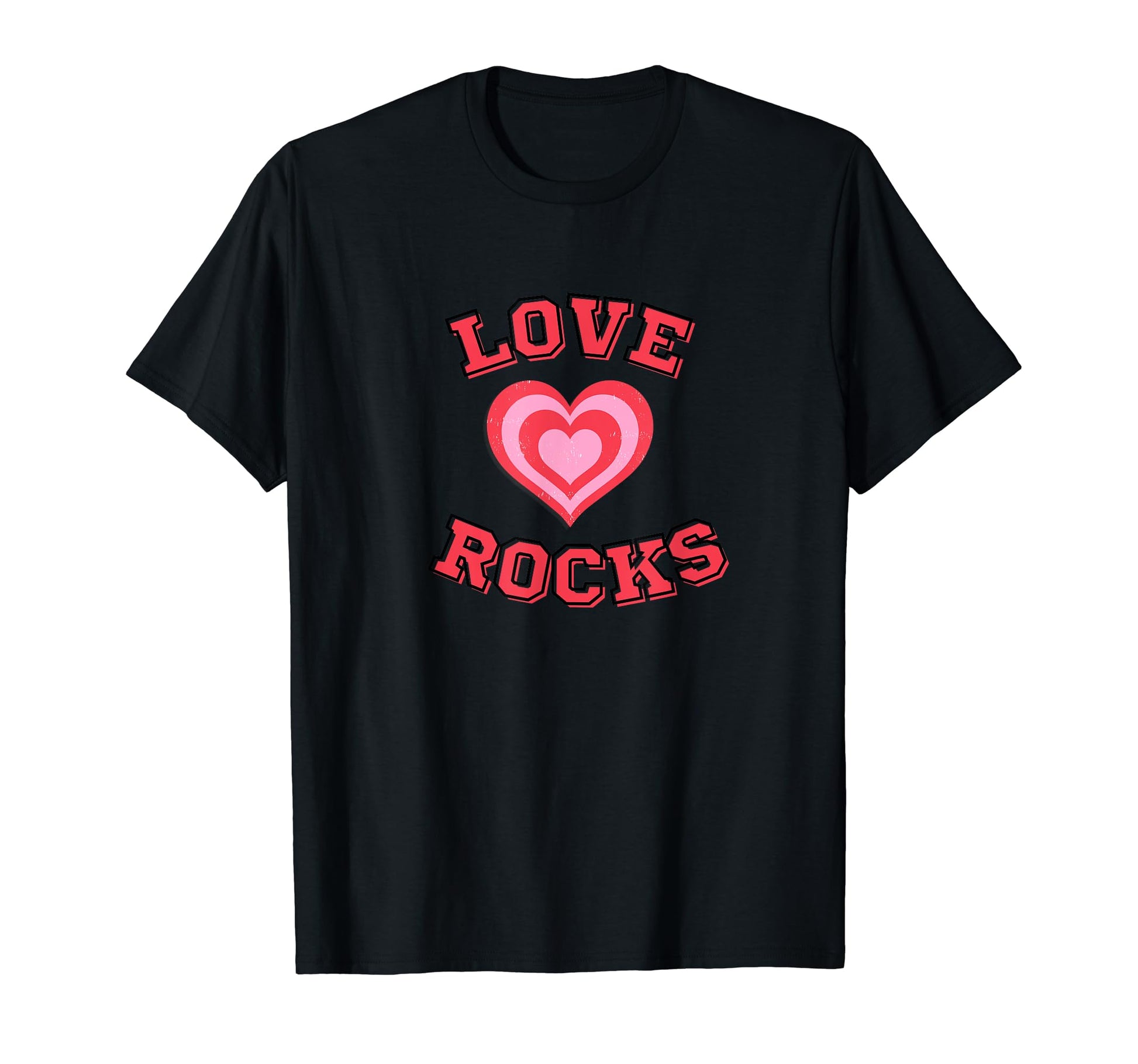 Love Rocks Heart Vibes Valentines Day T-Shirt - Aesthetic Graphic Unisex - T-Shirt, Sweatshirt, Hoodie