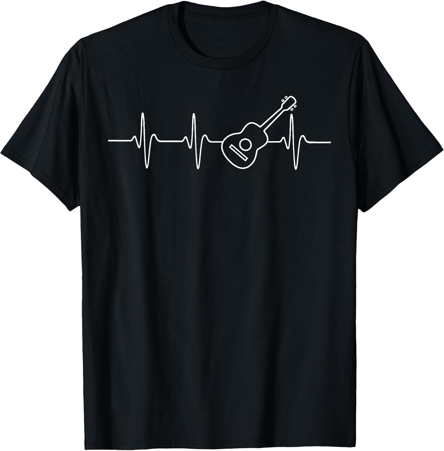 Heartbeat Ukulele Guitar Gifts - Adult & Kids T-Shirts, Sweatshirts & Hoodies apparel design preview 1