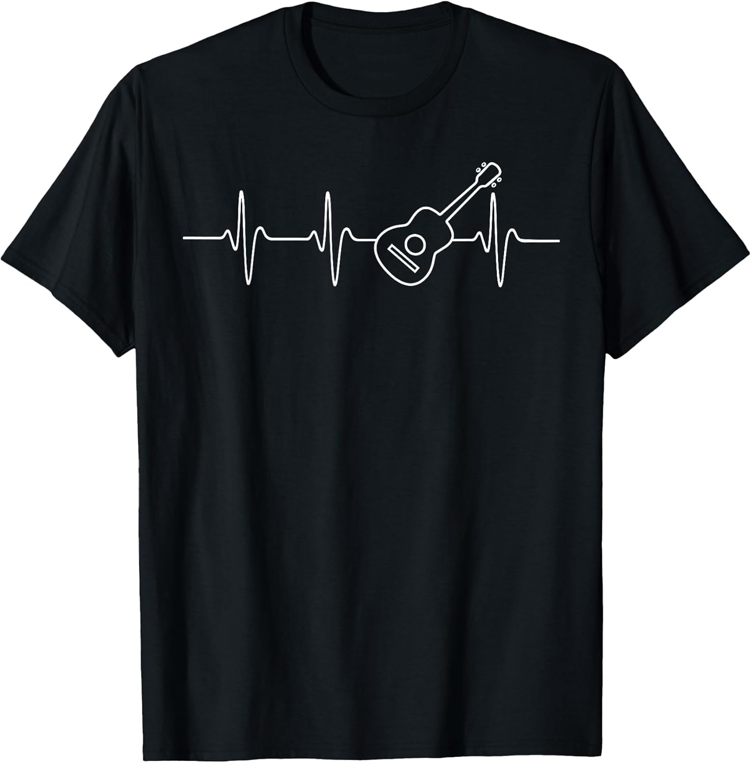 Heartbeat Ukulele Guitar Gifts - Adult & Kids T-Shirts, Sweatshirts & Hoodies apparel design preview 1