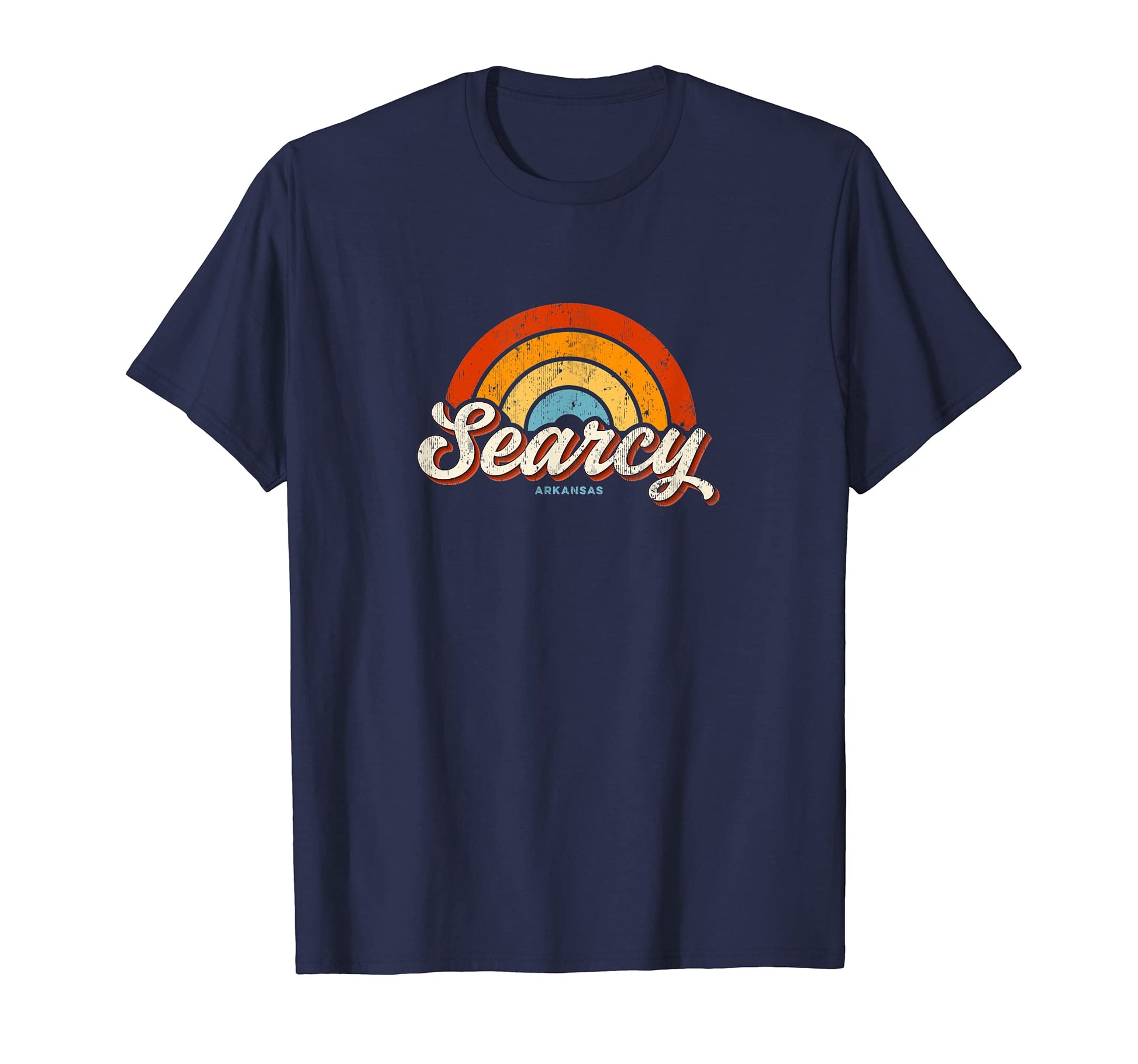 Searcy Arkansas Ar Rainbow 70S T-Shirt - Aesthetic Graphic Unisex - T-Shirt, Sweatshirt, Hoodie