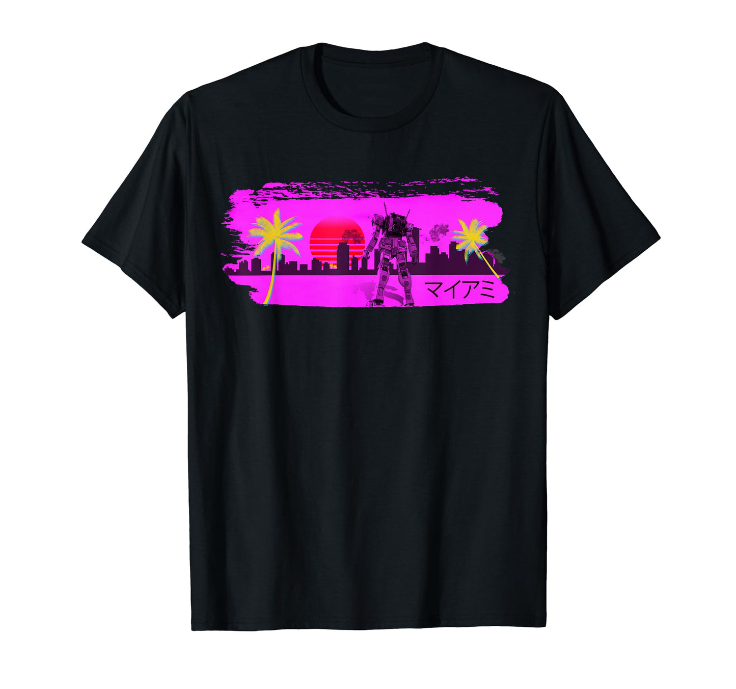 Miami Florida Vaporwave Synthwave T-Shirt - Minimalist Print Men Women - T-Shirt, Sweatshirt, Hoodie