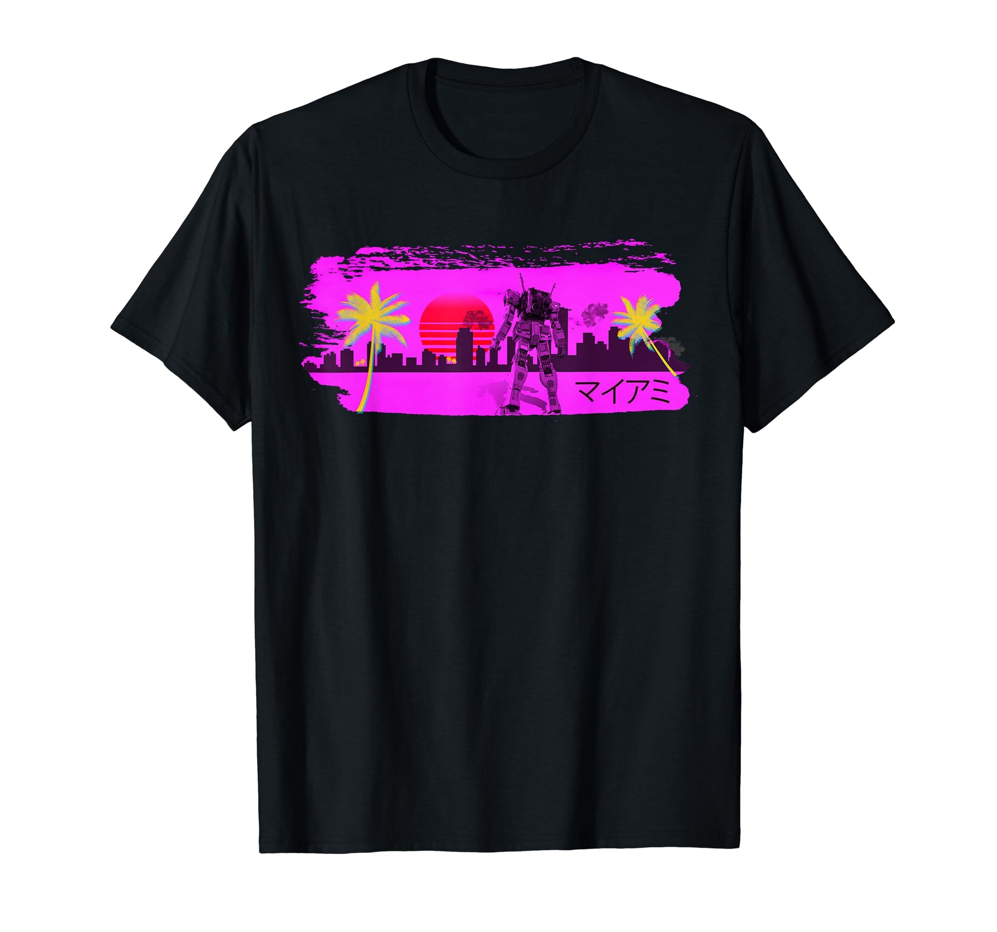 Miami Florida Vaporwave Synthwave T-Shirt - Minimalist Print Men Women - T-Shirt, Sweatshirt, Hoodie