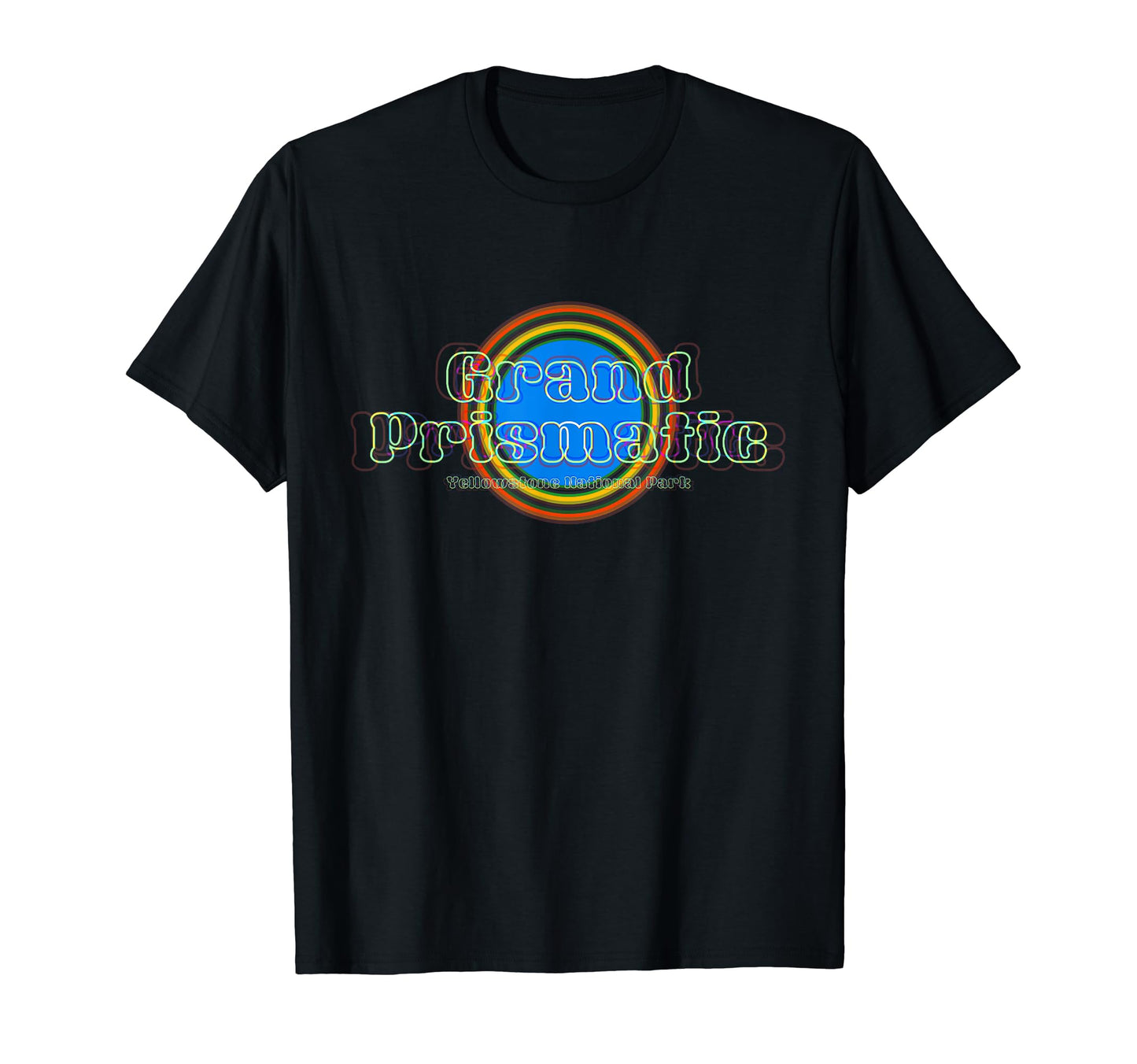Grand Prismatic Spring Trippy Rainbow T-Shirt - Graphic Print Unisex - T-Shirt, Sweatshirt, Hoodie
