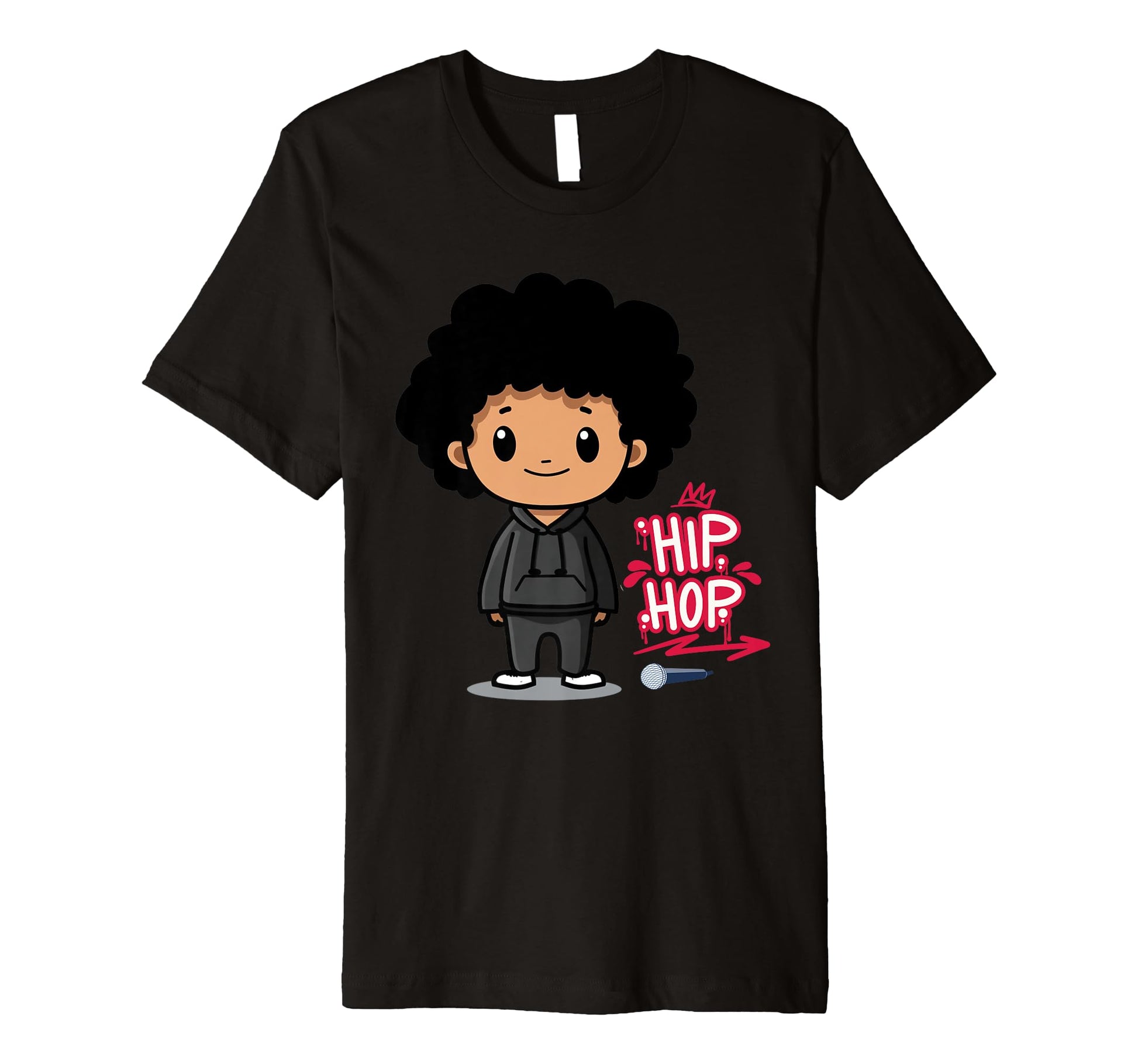 Hip Hop Raised Rap Music Old School T-Shirt - Graphic Print Men Women - T-Shirt, Sweatshirt, Hoodie
