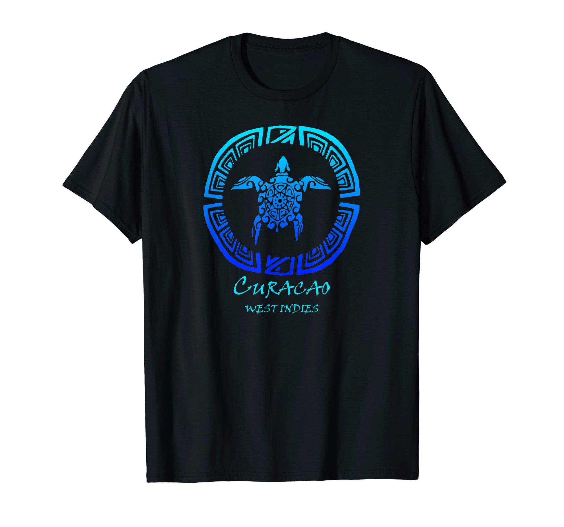 Curacao West Indies Tribal Turtle T-Shirt - Aesthetic Graphic Men Women - T-Shirt, Sweatshirt, Hoodie