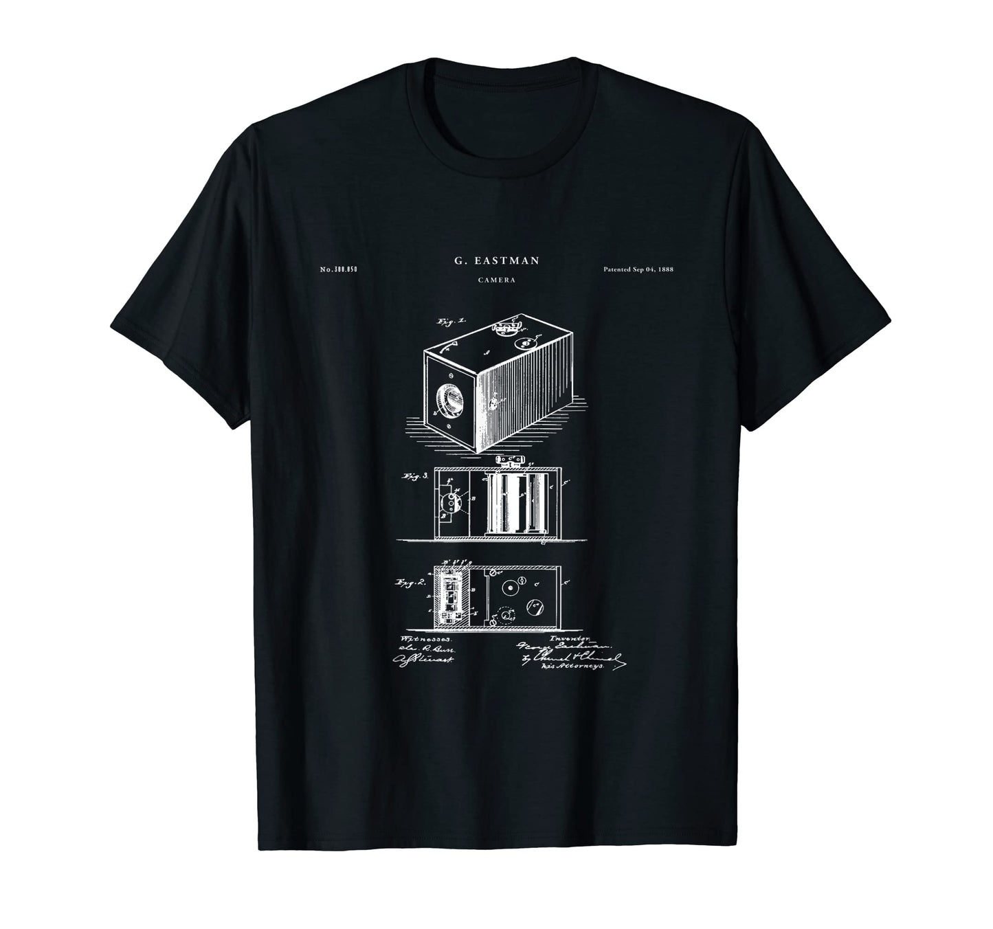 Eastman Camera Patent Camera T-Shirt - Fun Novelty Design for Adults - T-Shirt, Sweatshirt, Hoodie