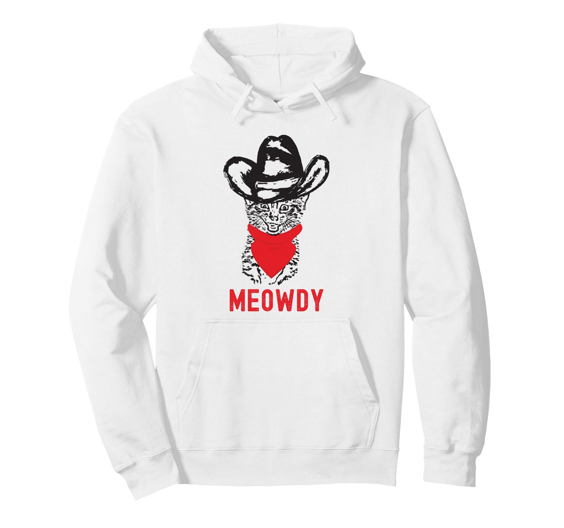 Meowdy Funny Joke Cat Lover Meow Howdy Hoodie - Custom Art Print Men Women - T-Shirt, Sweatshirt, Hoodie