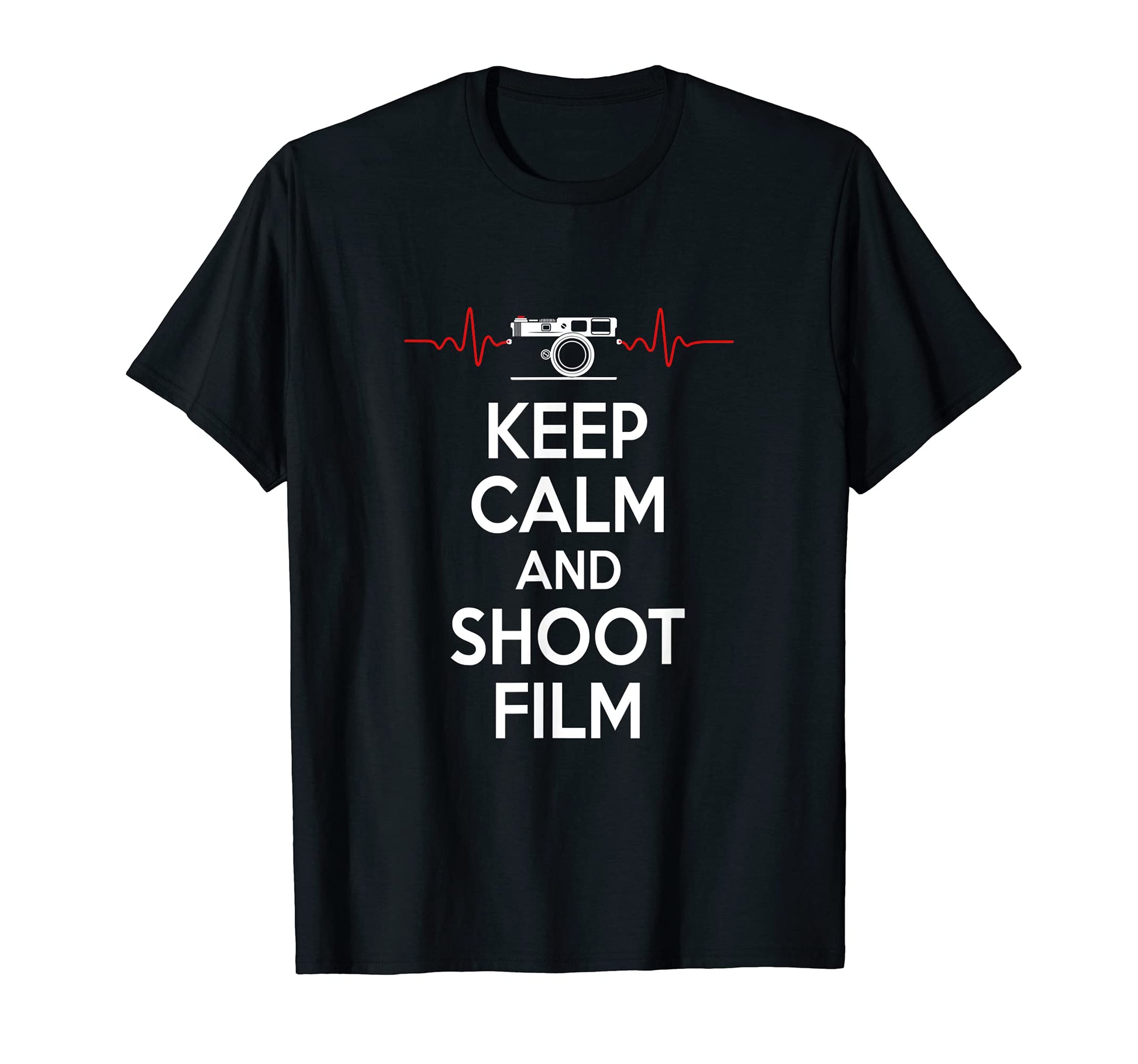 Keep Calm And Shoot Film Rangefinder T-Shirt - Novelty Apparel Men Women - T-Shirt, Sweatshirt, Hoodie