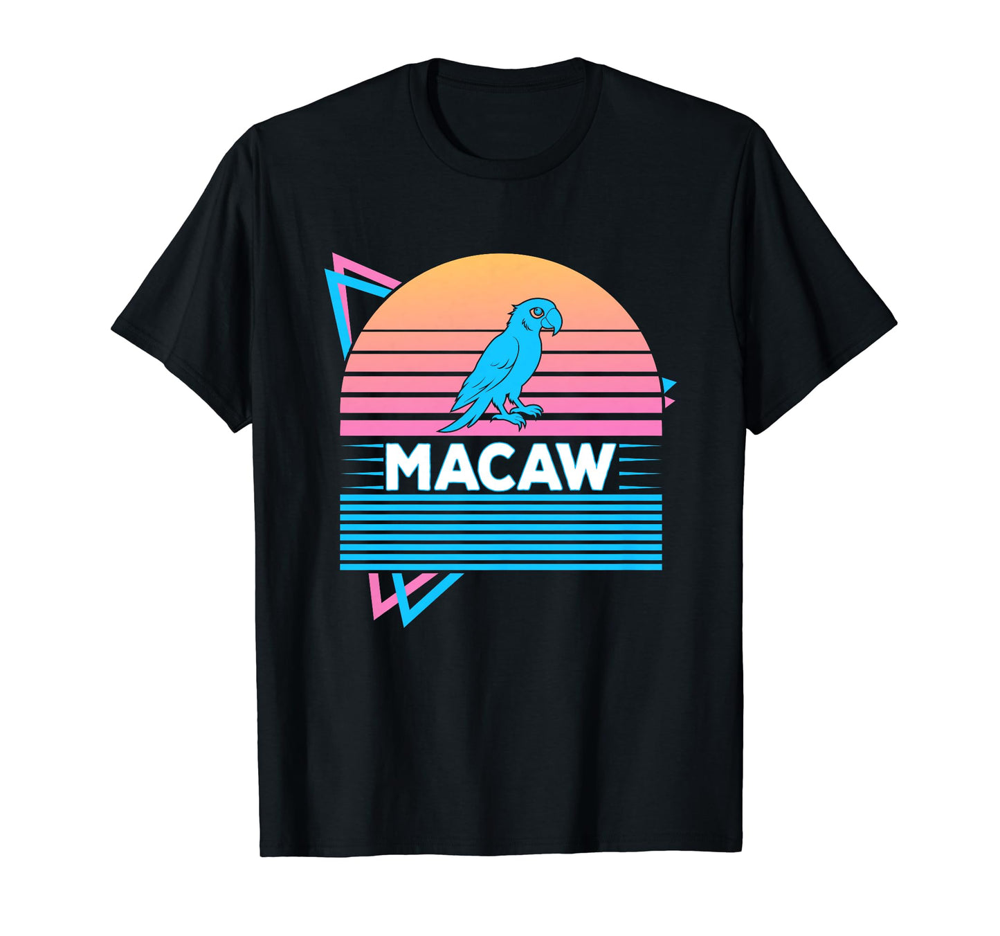 Macaw Vaporwave Aesthetic T-Shirt - Unique Graphic for Adults - T-Shirt, Sweatshirt, Hoodie