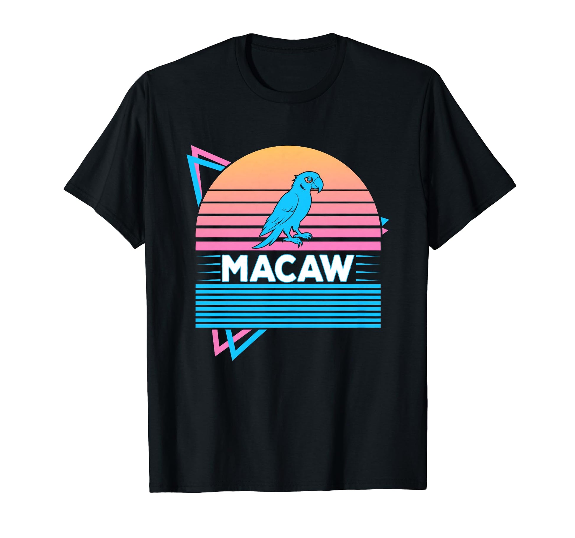 Macaw Vaporwave Aesthetic T-Shirt - Unique Graphic for Adults - T-Shirt, Sweatshirt, Hoodie