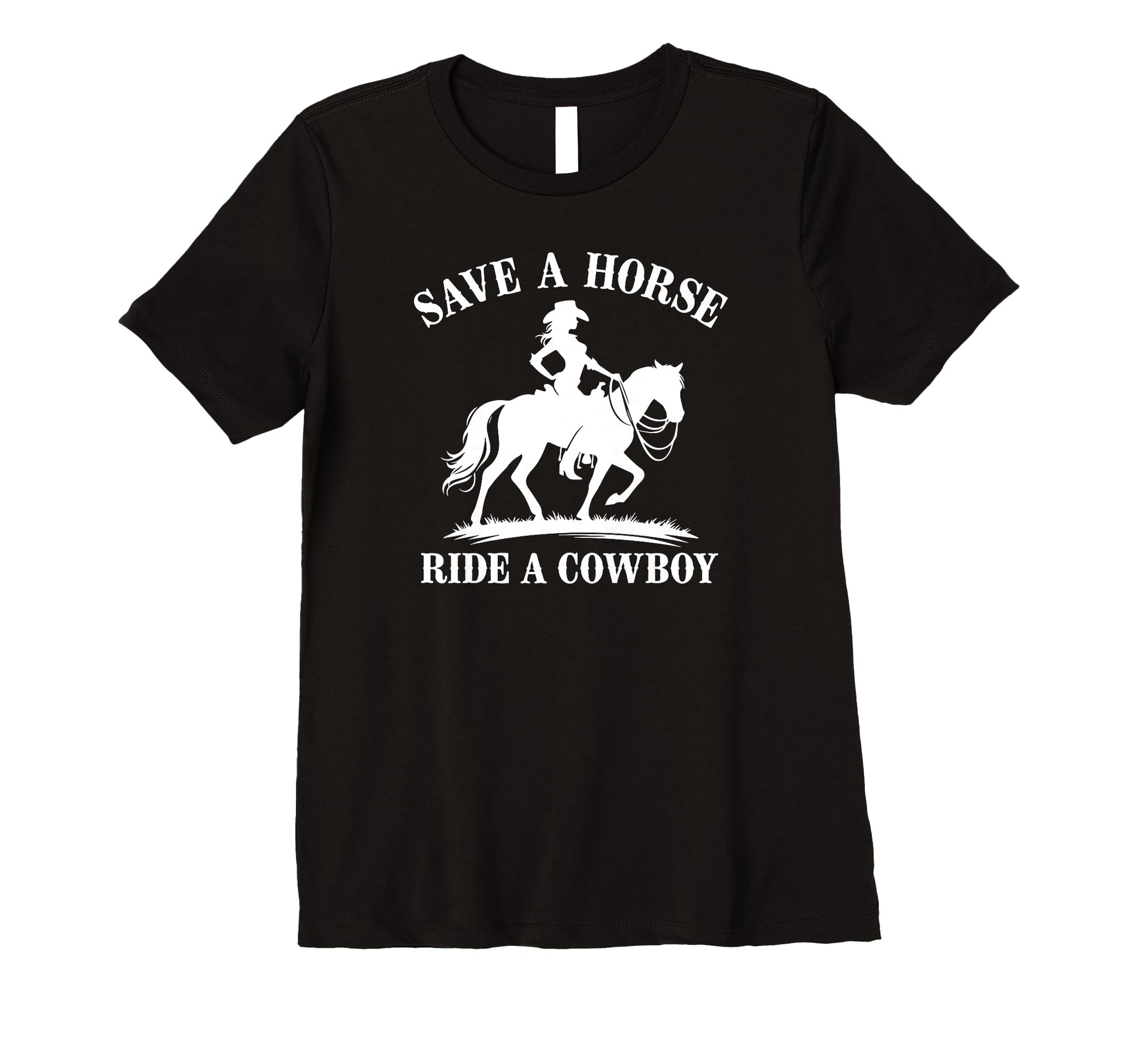 Womens Country Concert Save Horse T-Shirt - Fun Novelty Design for Adults - T-Shirt, Sweatshirt, Hoodie