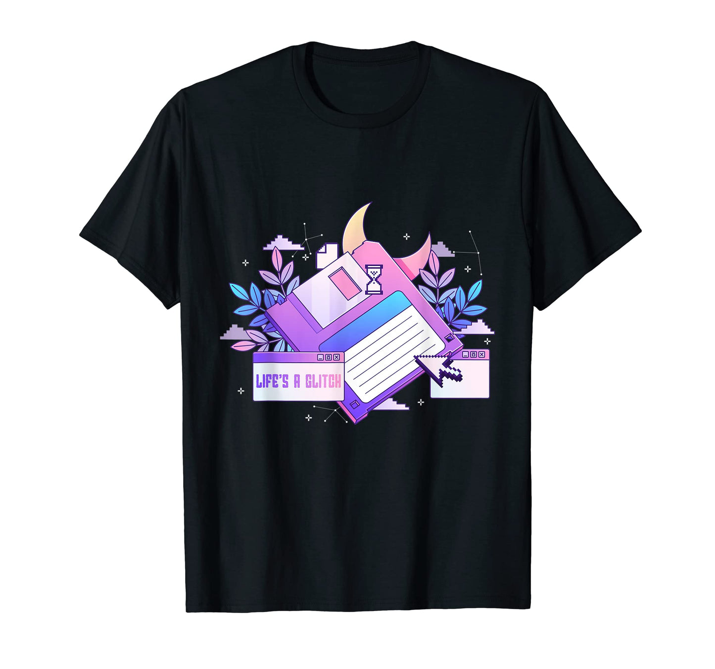 Lifes Glitch Disk Pastel Goth T-Shirt - Unique Graphic for Adults - T-Shirt, Sweatshirt, Hoodie