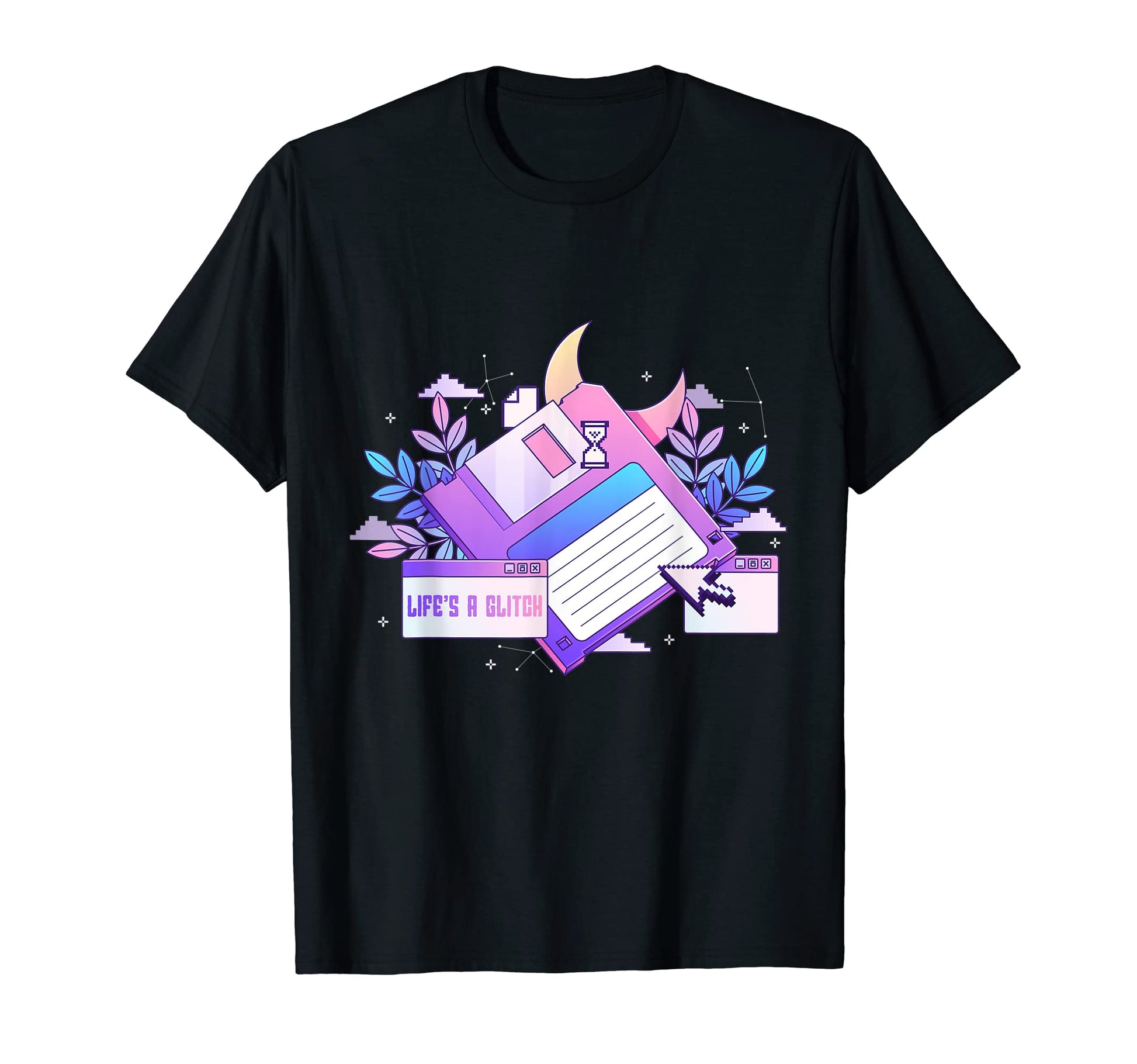 Lifes Glitch Disk Pastel Goth T-Shirt - Unique Graphic for Adults - T-Shirt, Sweatshirt, Hoodie