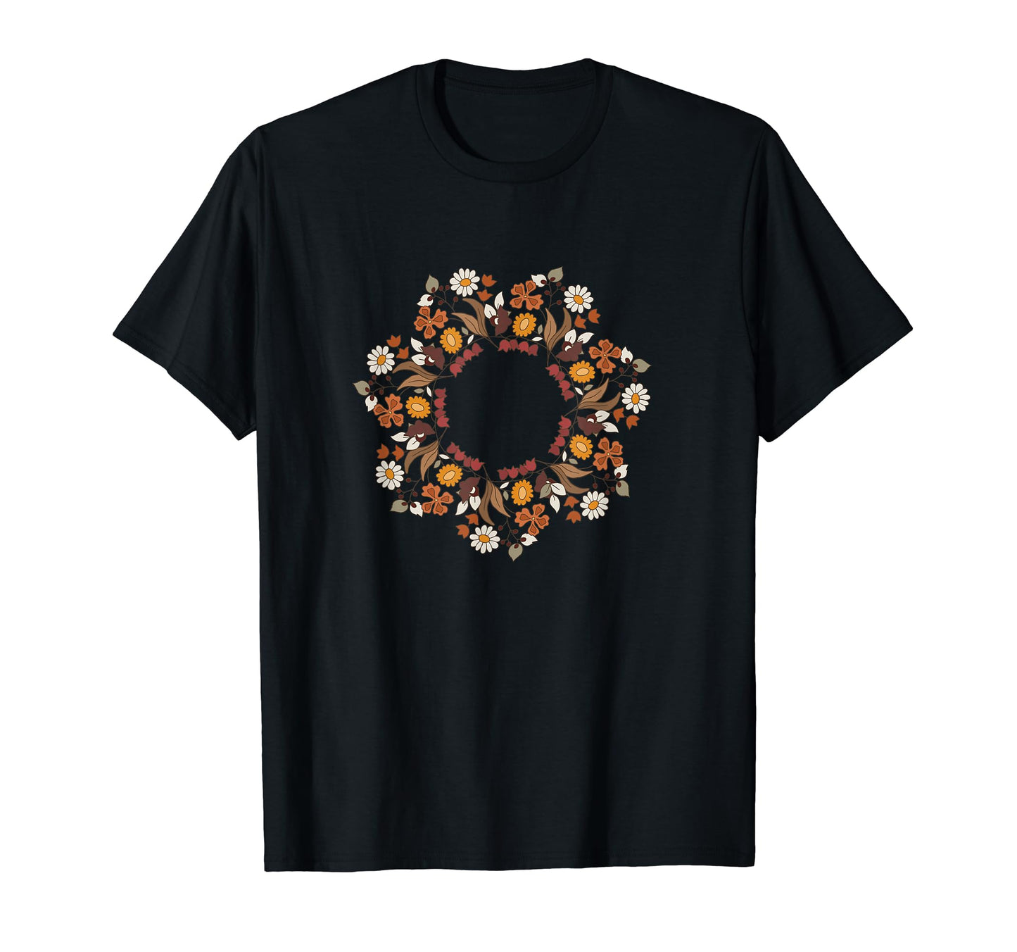 Daisy Hippie Boho Aesthetic Wreath T-Shirt - Streetwear Style Men Women - T-Shirt, Sweatshirt, Hoodie