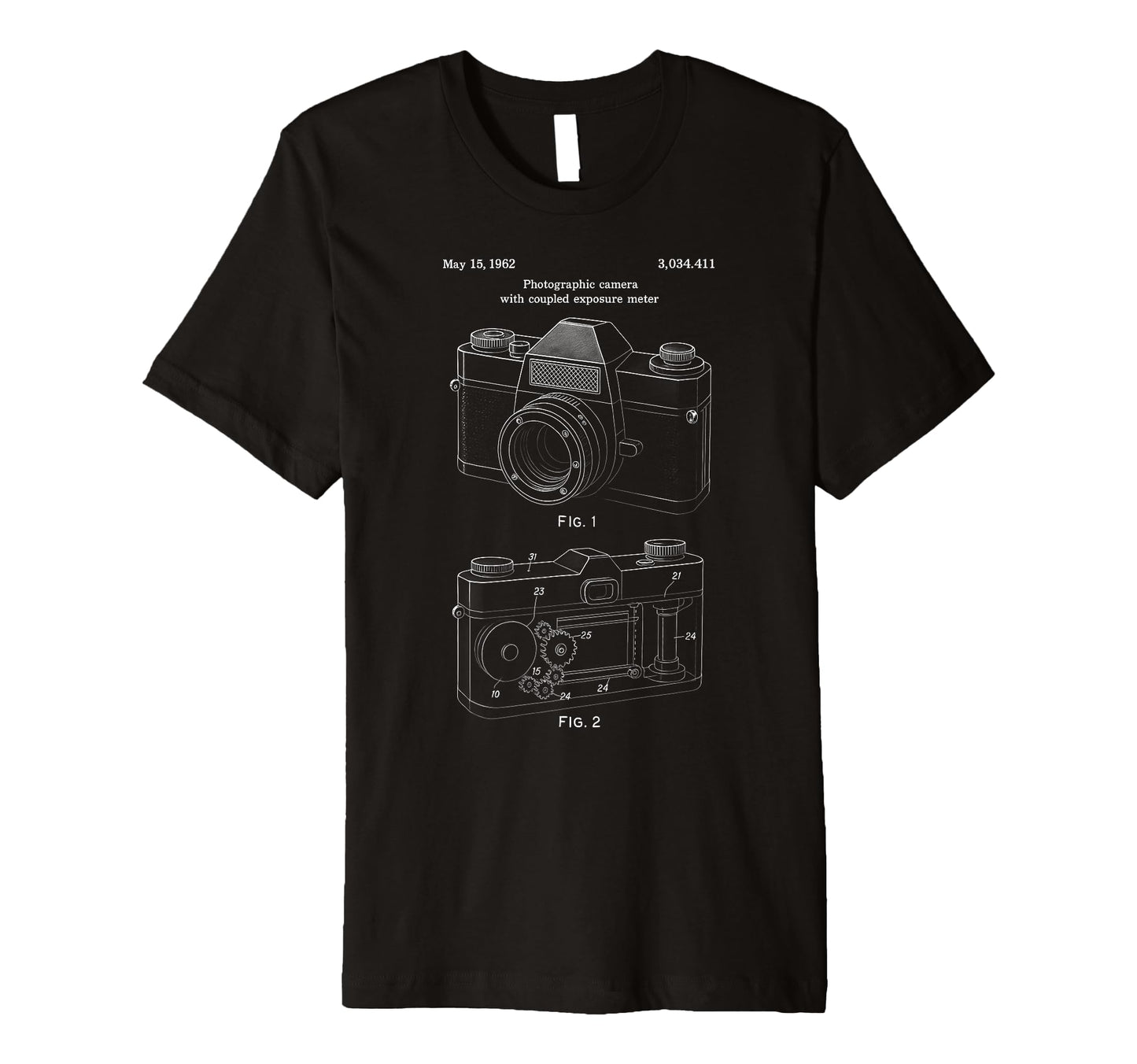 Patent Camera Photography Lover T-Shirt - Trendy Graphic for Adults - T-Shirt, Sweatshirt, Hoodie
