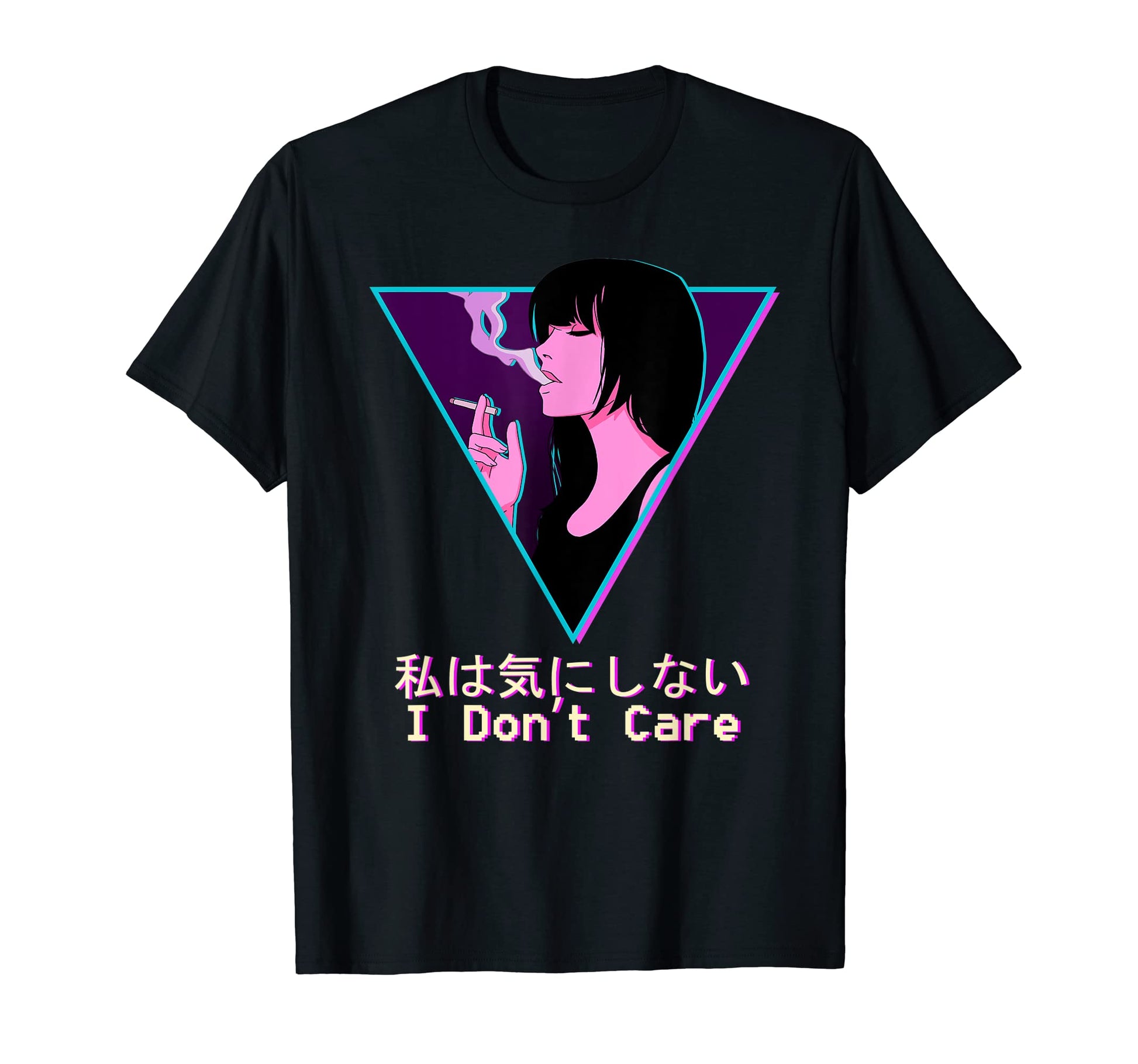 Japanese Vaporwave Aesthetic Sad Anime T-Shirt - Minimalist Print Men Women - T-Shirt, Sweatshirt, Hoodie