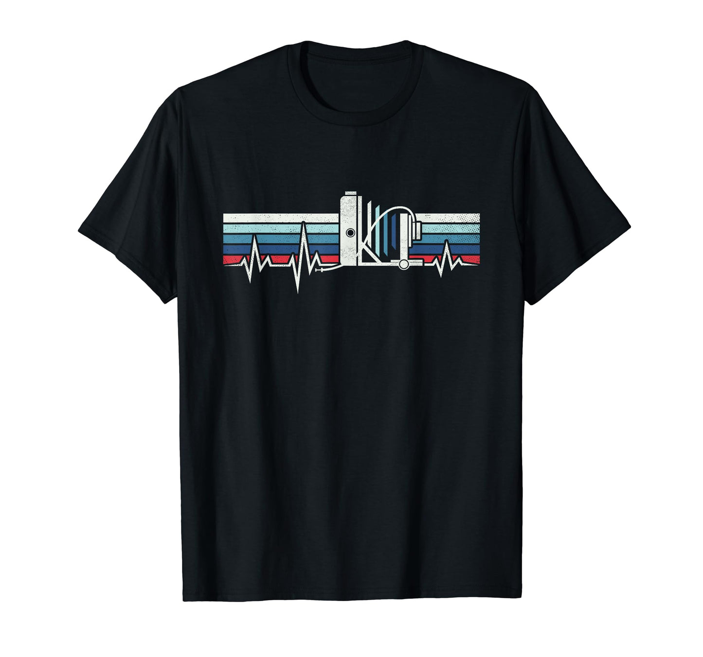 Large Format Field Camera Heartbeat T-Shirt - Trendy Graphic for Adults - T-Shirt, Sweatshirt, Hoodie