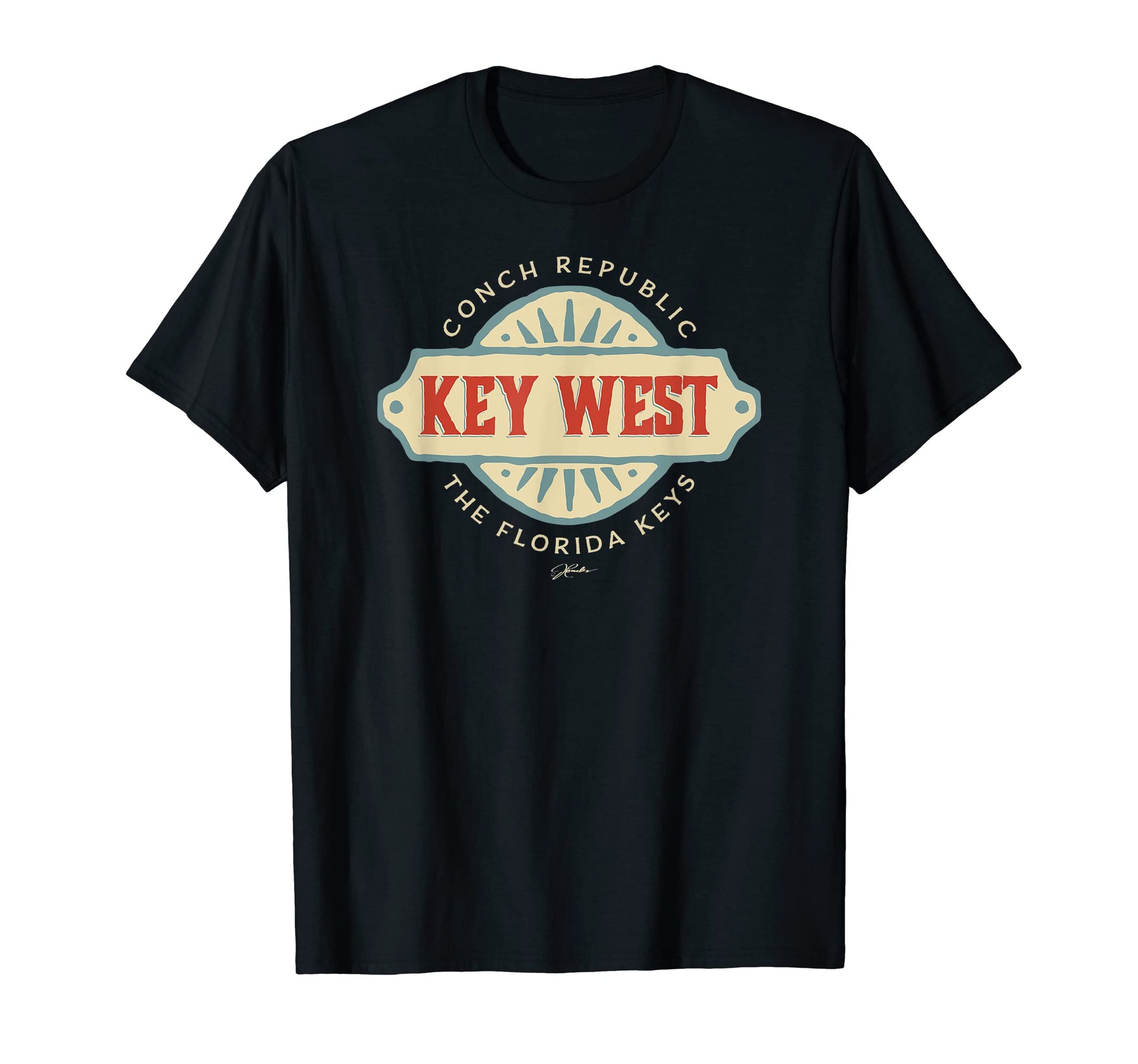 Jcombs Key West Florida Keys T-Shirt - Minimalist Print for Adults - T-Shirt, Sweatshirt, Hoodie