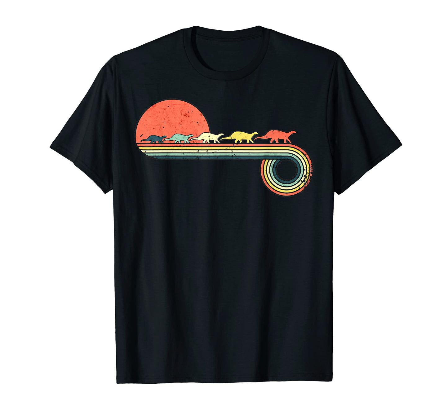 Sellosaurus Dinosaur Rainbow Sunset T-Shirt - Aesthetic Graphic for Adults - T-Shirt, Sweatshirt, Hoodie