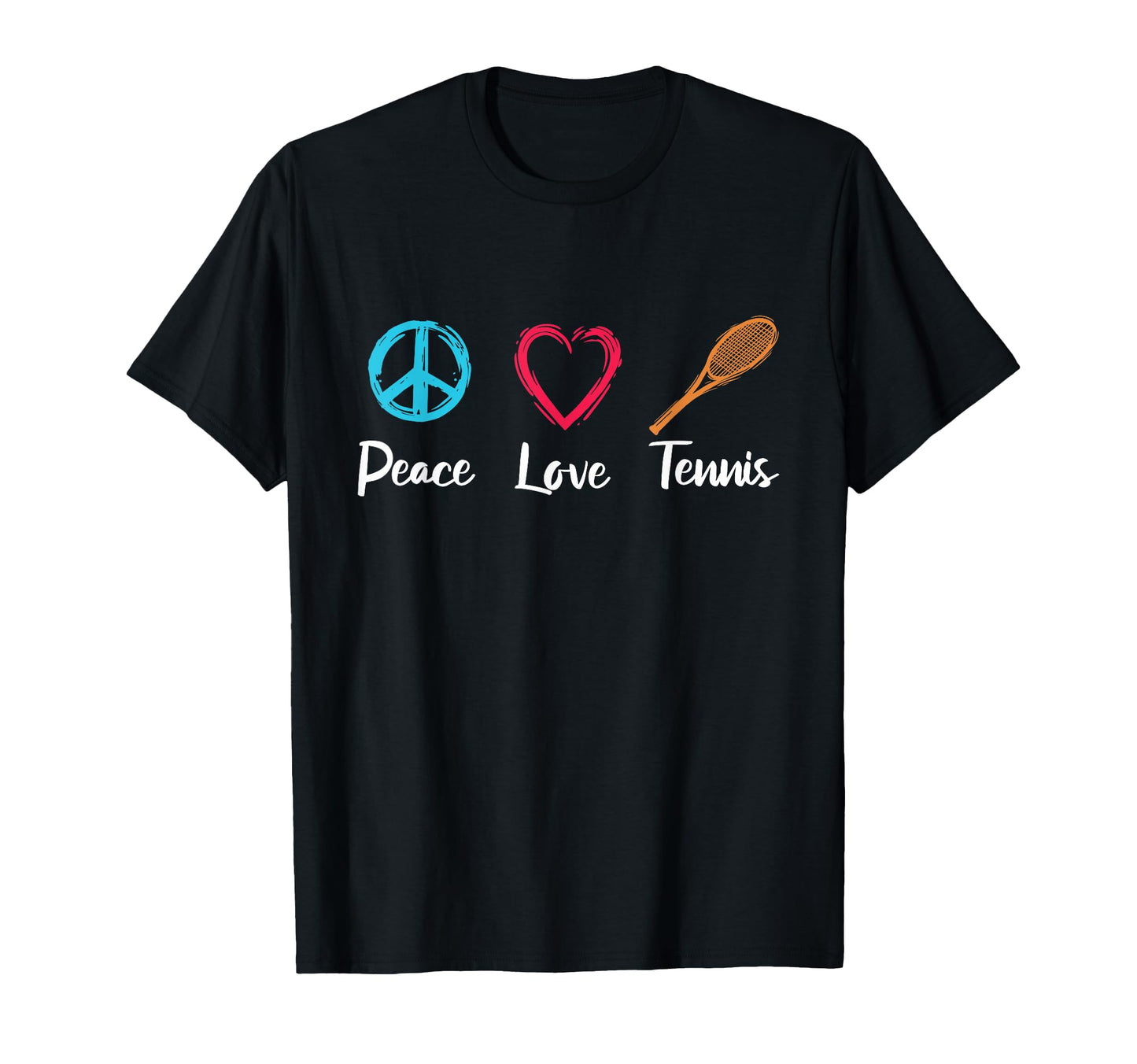 Peace Love Tennis T-Shirt - Aesthetic Graphic Unisex - T-Shirt, Sweatshirt, Hoodie