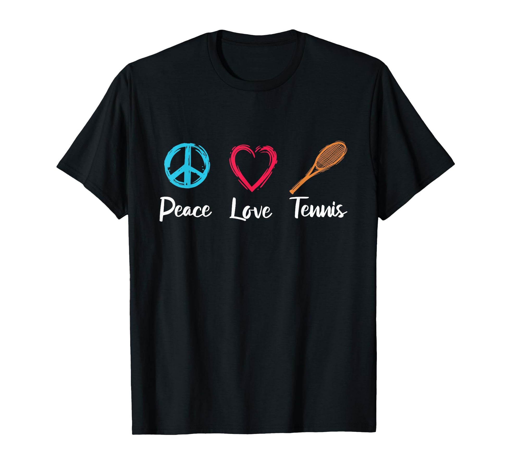 Peace Love Tennis T-Shirt - Aesthetic Graphic Unisex - T-Shirt, Sweatshirt, Hoodie