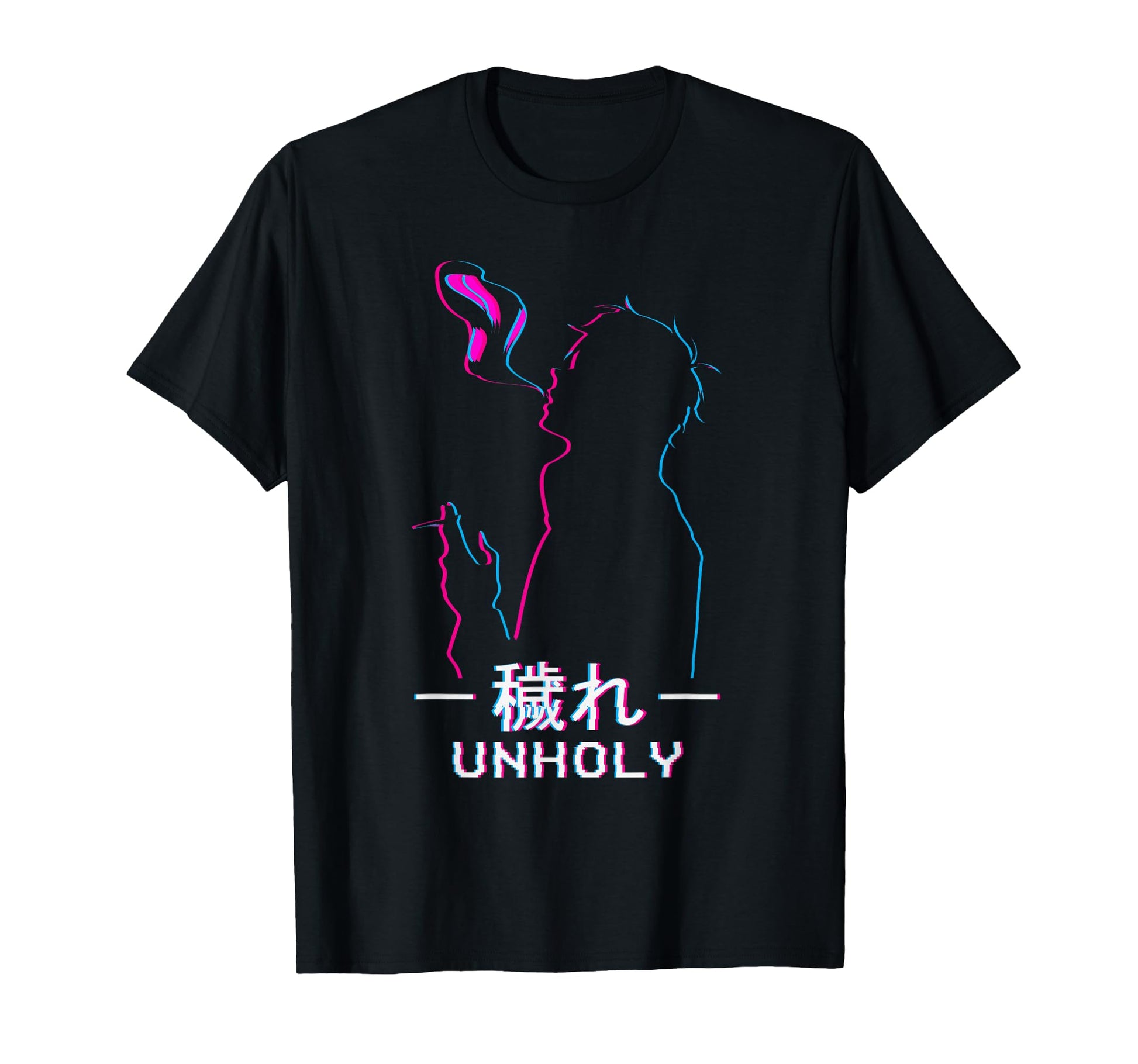 Unholy Lofi Sad Anime Soft Vaporwave T-Shirt - Minimalist Print Men Women - T-Shirt, Sweatshirt, Hoodie