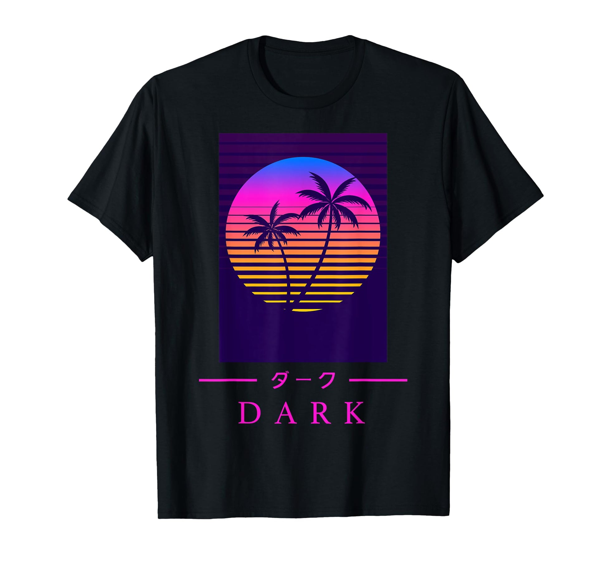 Retrowave Dark Japanese Art Aesthetic T-Shirt - Unique Graphic for Adults - T-Shirt, Sweatshirt, Hoodie