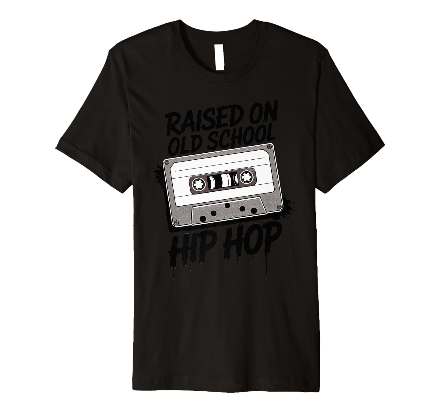 Raised Old School Hip Hop T-Shirt - Unique Graphic Unisex - T-Shirt, Sweatshirt, Hoodie