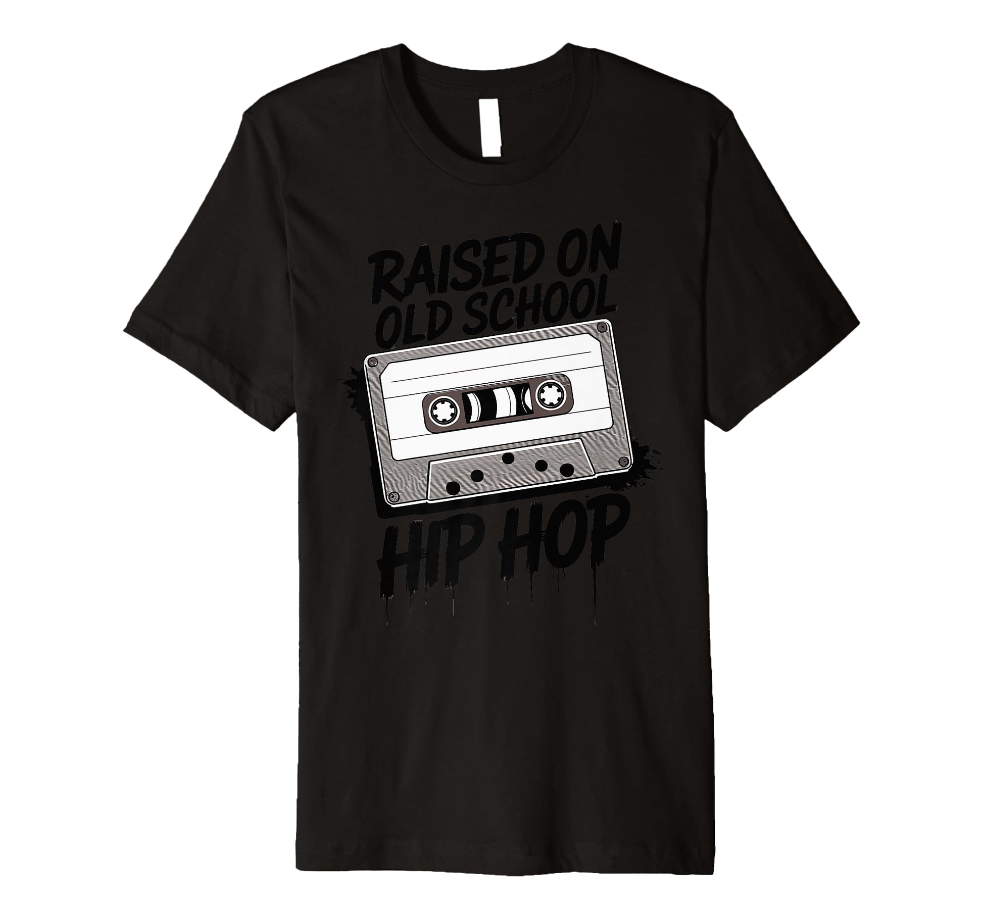 Raised Old School Hip Hop T-Shirt - Unique Graphic Unisex - T-Shirt, Sweatshirt, Hoodie