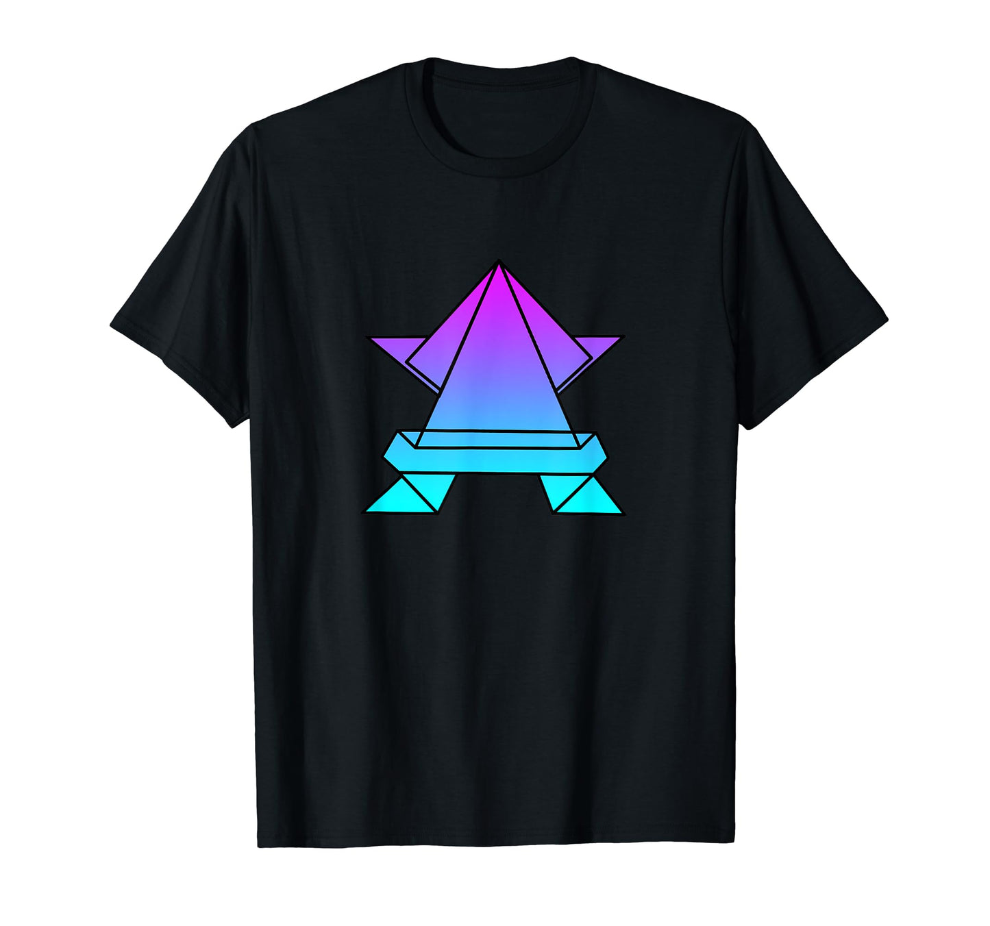 Frog Origami Vaporwave Aesthetic T-Shirt - Custom Art Print for Adults - T-Shirt, Sweatshirt, Hoodie