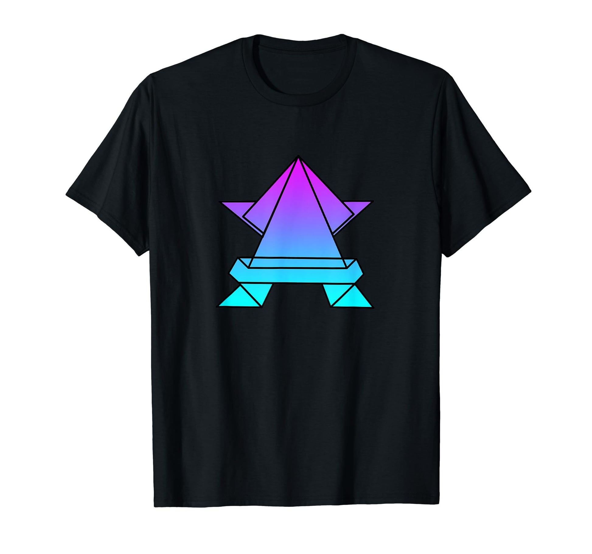 Frog Origami Vaporwave Aesthetic T-Shirt - Custom Art Print for Adults - T-Shirt, Sweatshirt, Hoodie