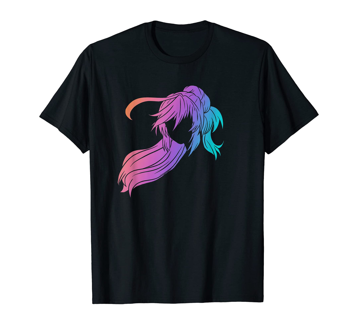 Japanese Anime Face Anime Vaporwave T-Shirt - Unique Graphic for Adults - T-Shirt, Sweatshirt, Hoodie
